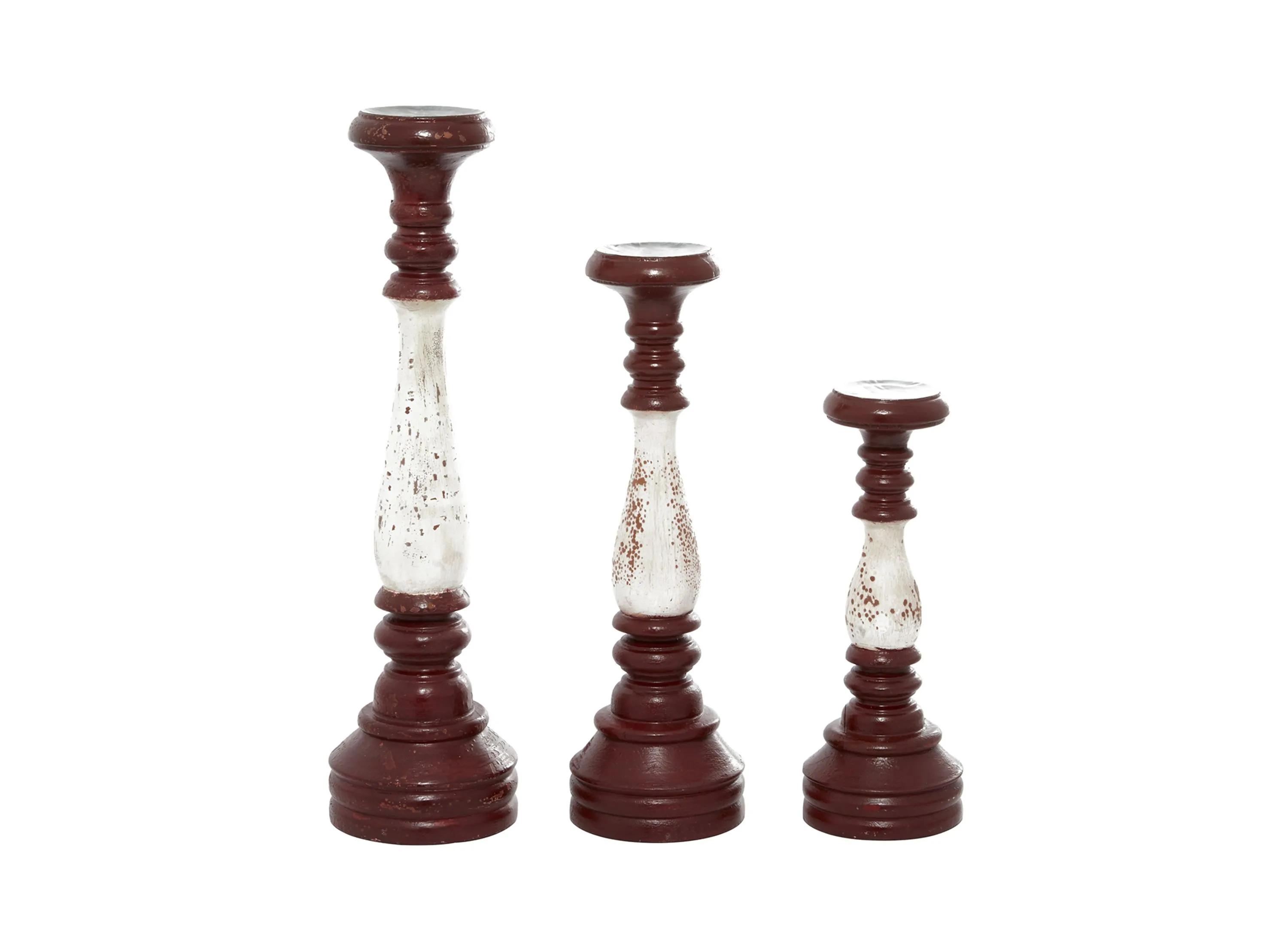 Ivy Collection Happy Valley Candle Holders Set of 3