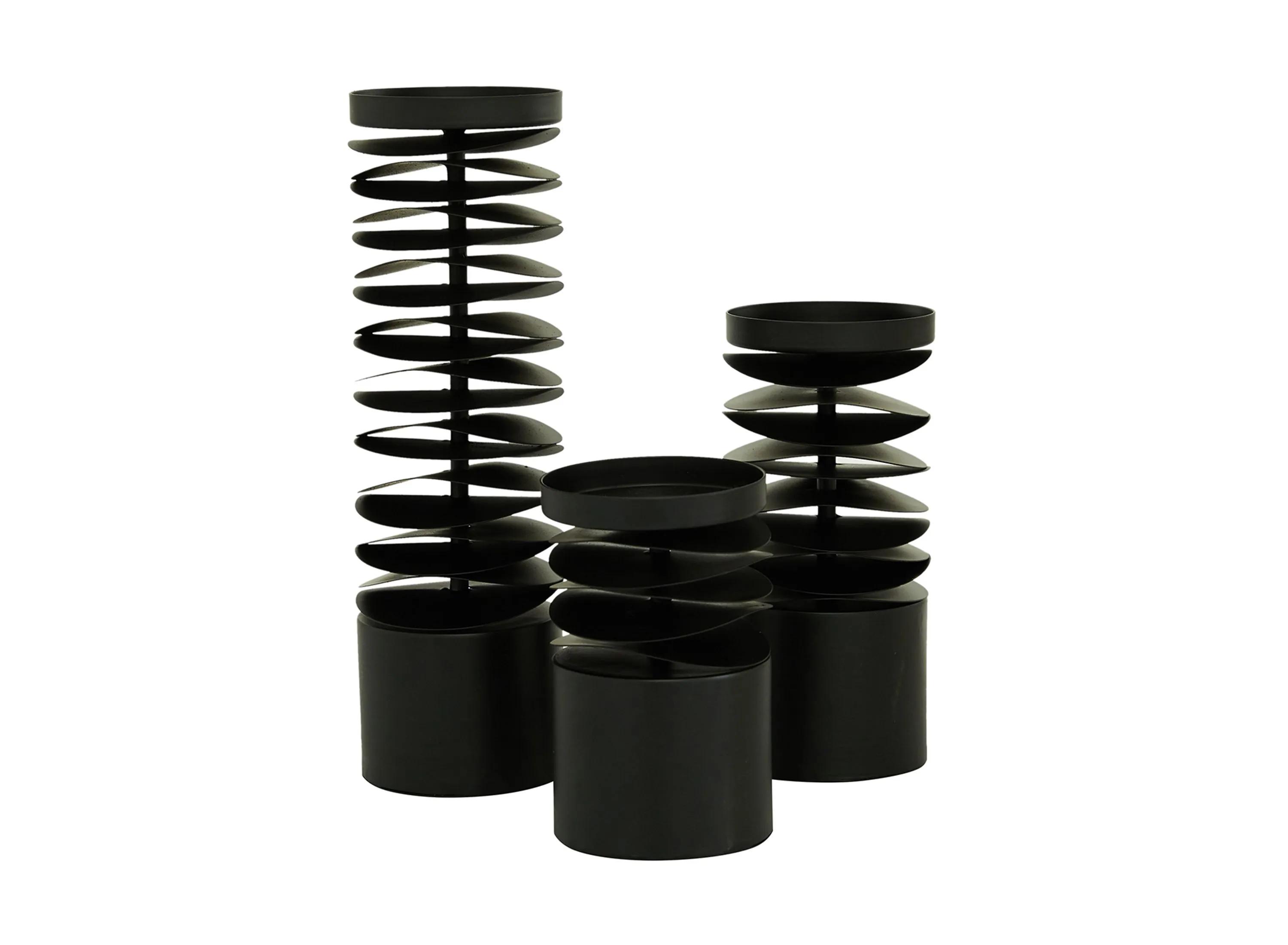 Ivy Collection Aoshima Candle Holders Set of 3