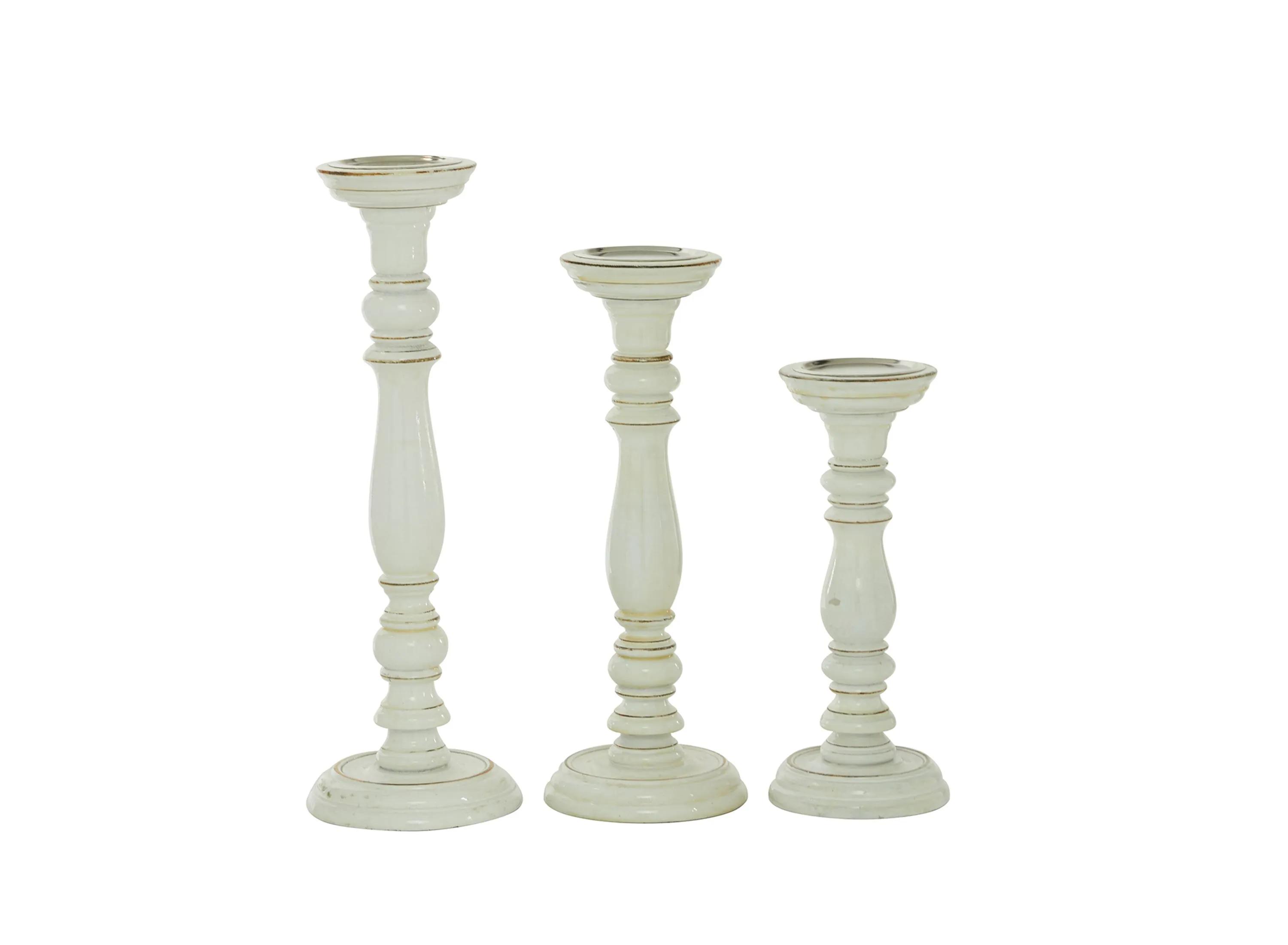 Ivy Collection Cholmondeley Candle Holders Set of 3