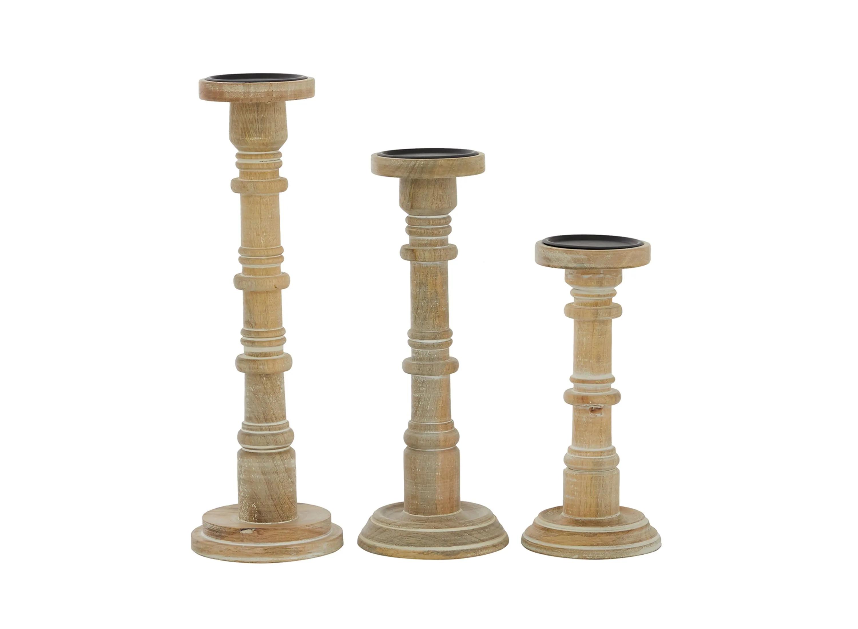 Ivy Collection Varner Candle Holders Set of 3