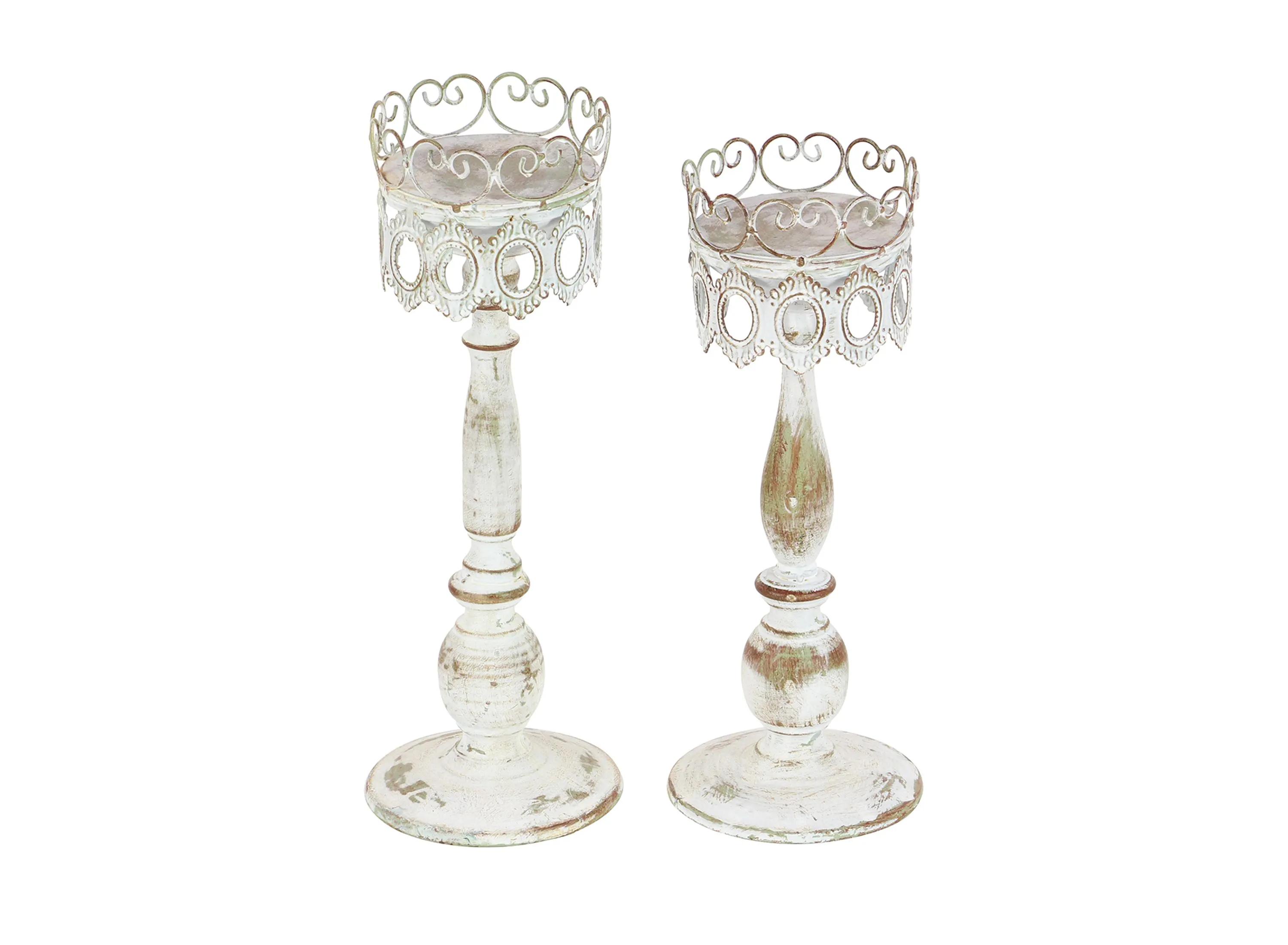 Ivy Collection Thriving Candle Holders Set of 2
