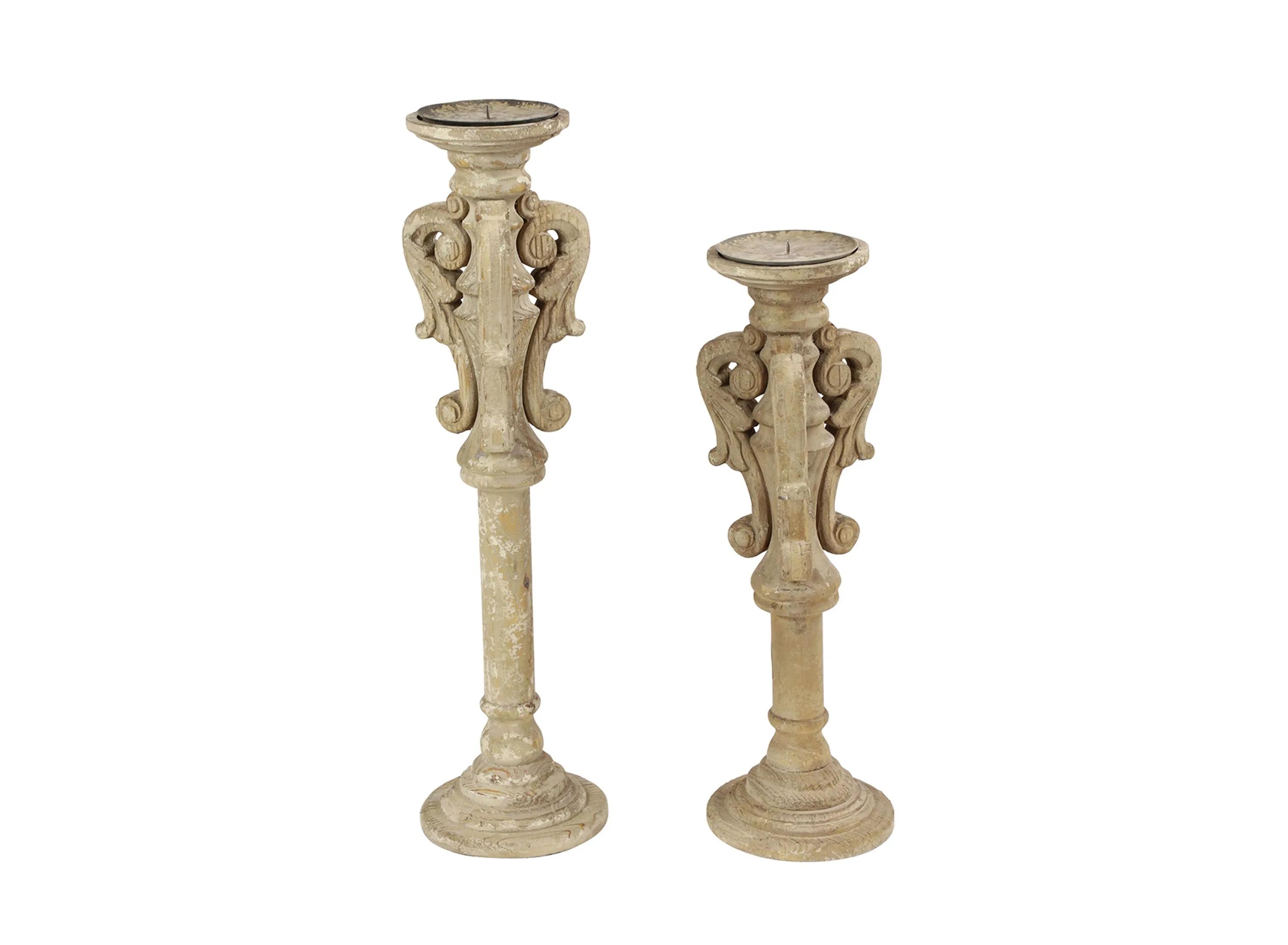Ivy Collection Aoki Candle Holders Set of 2