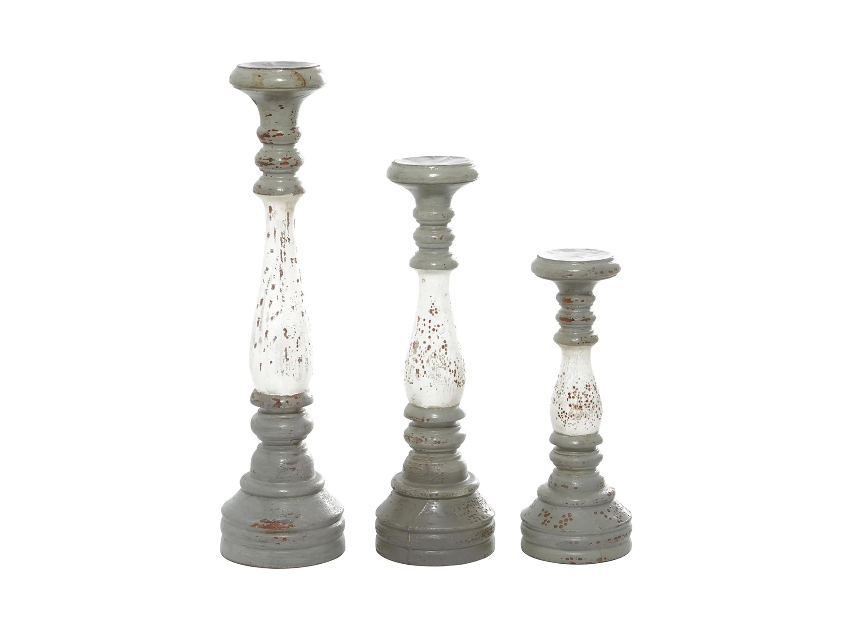 Ivy Collection Happy Valley Candle Holders Set of 3