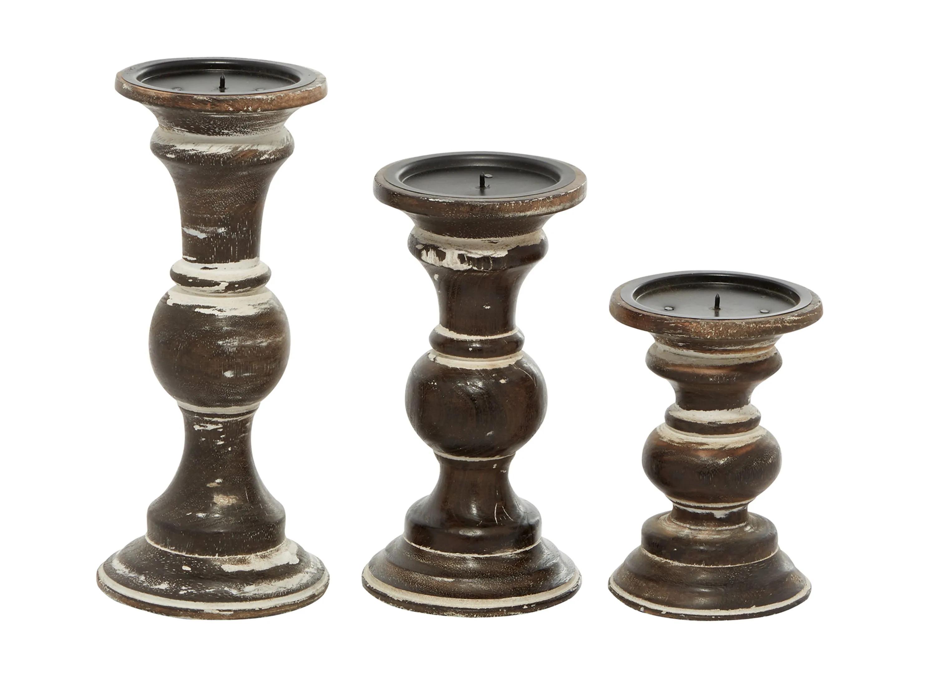 Ivy Collection Molly Candle Holders Set of 3