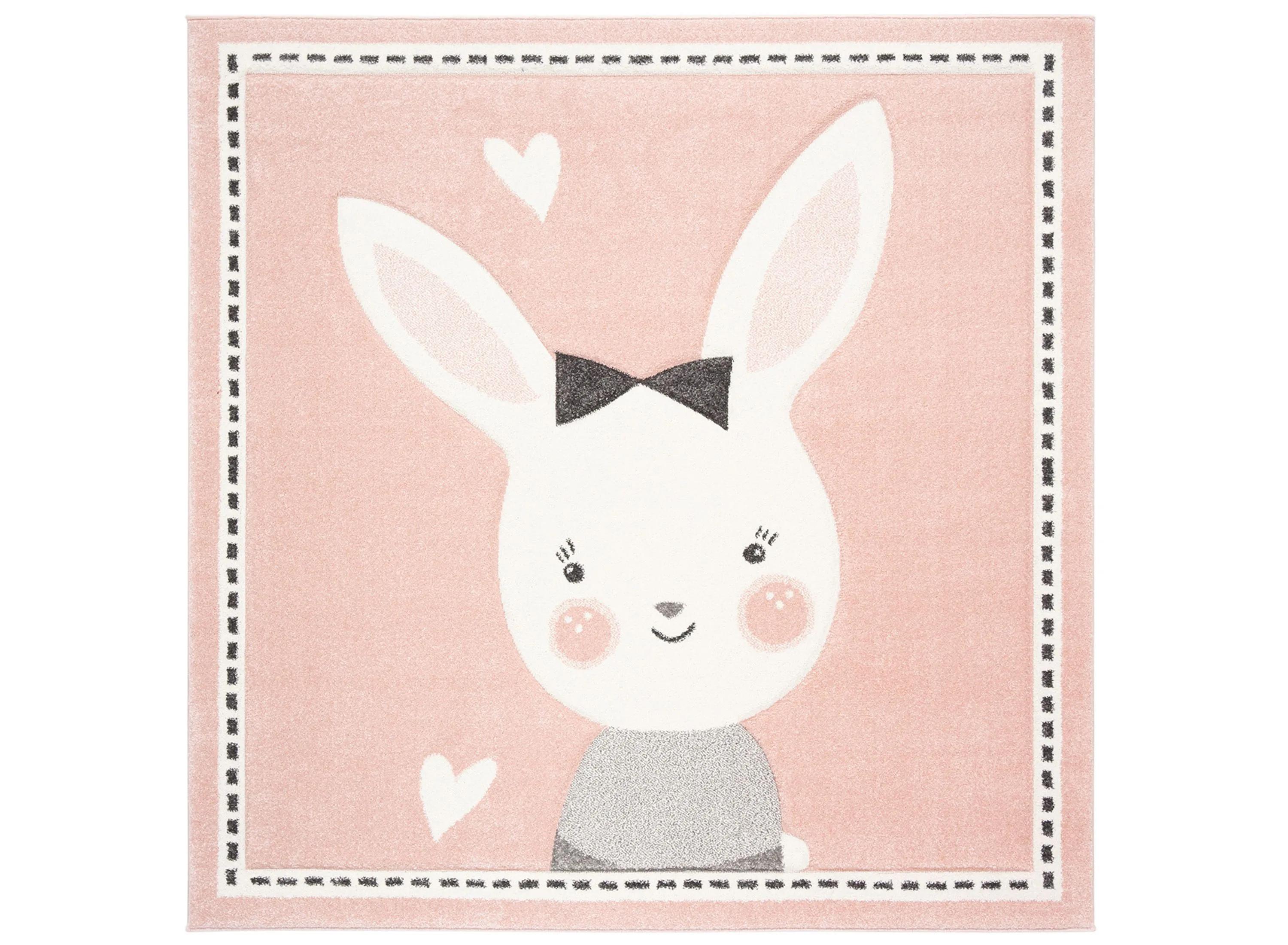 Carousel Bunny Kids Area Rug