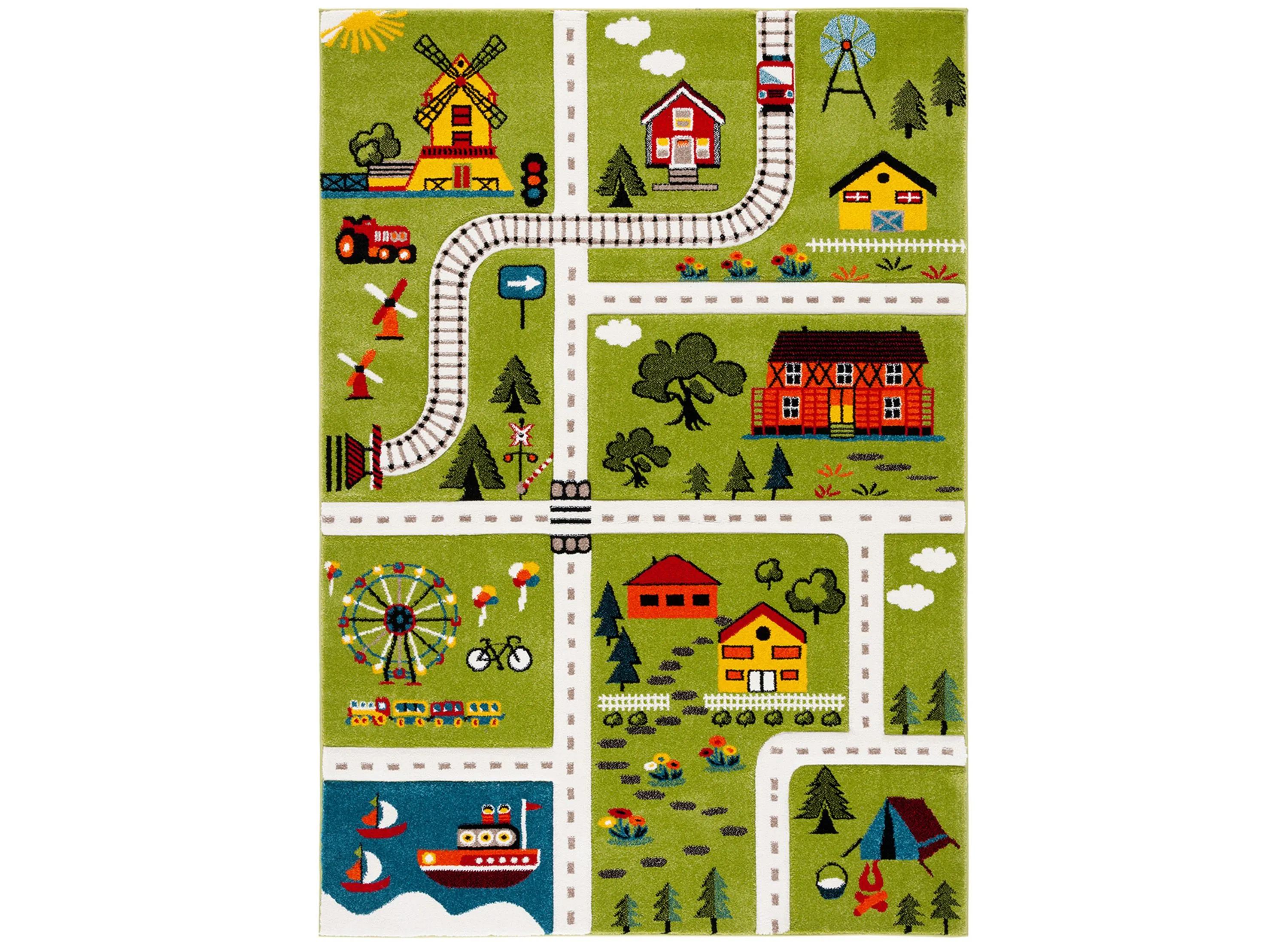 Carousel Town Kids Area Rug