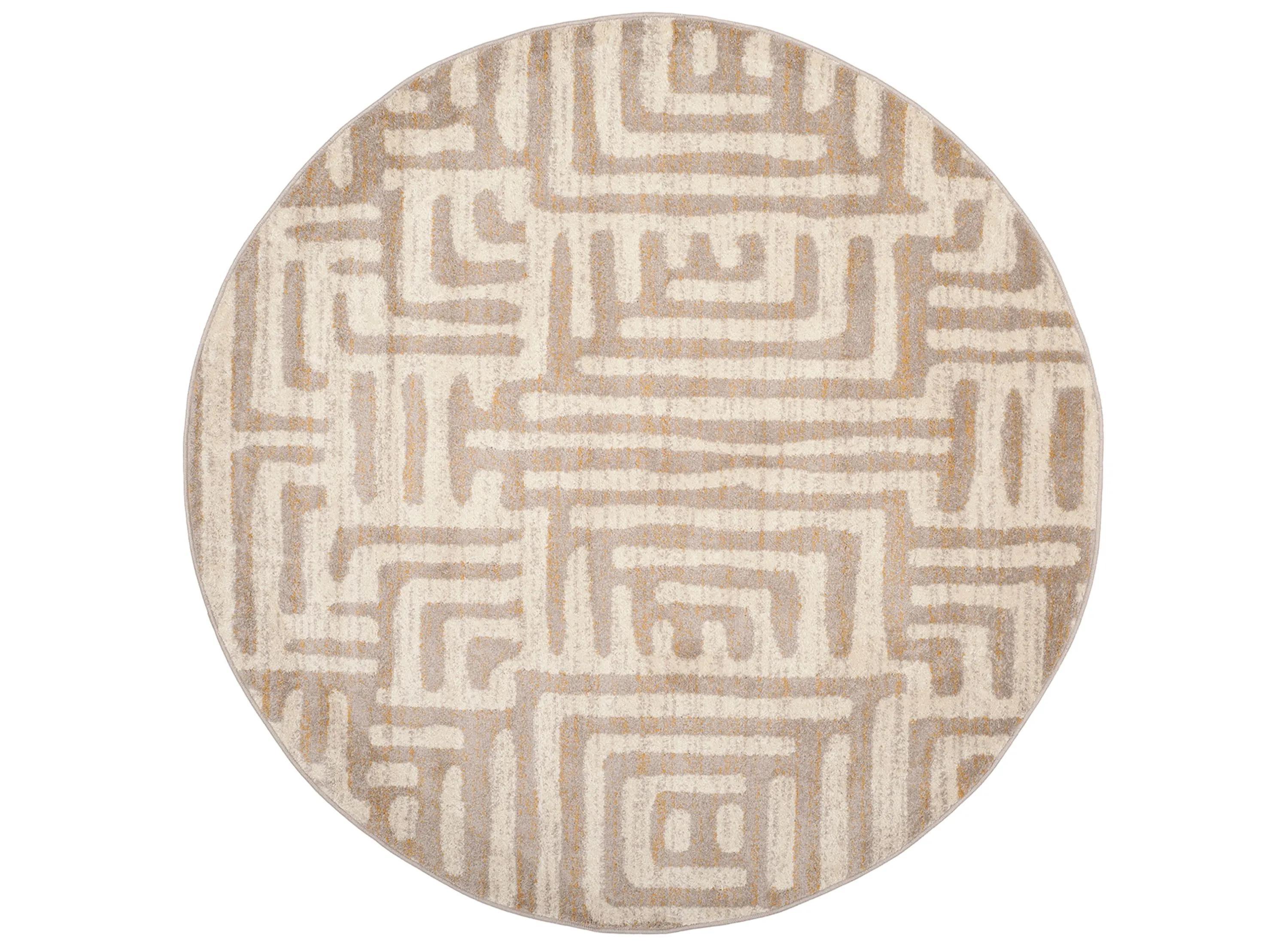 Rhine Ivory Area Rug Round