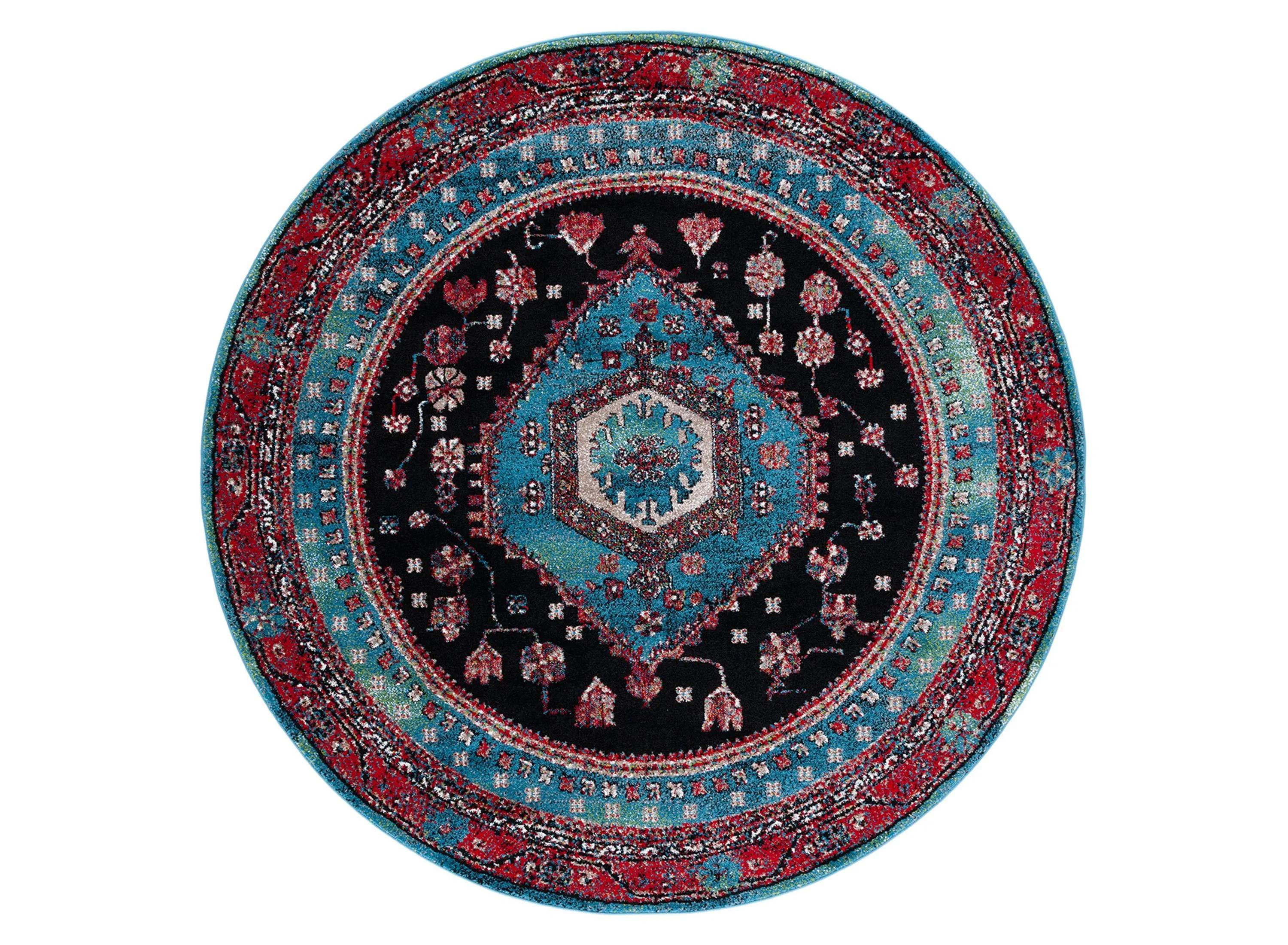 Hamadan Area Rug Round