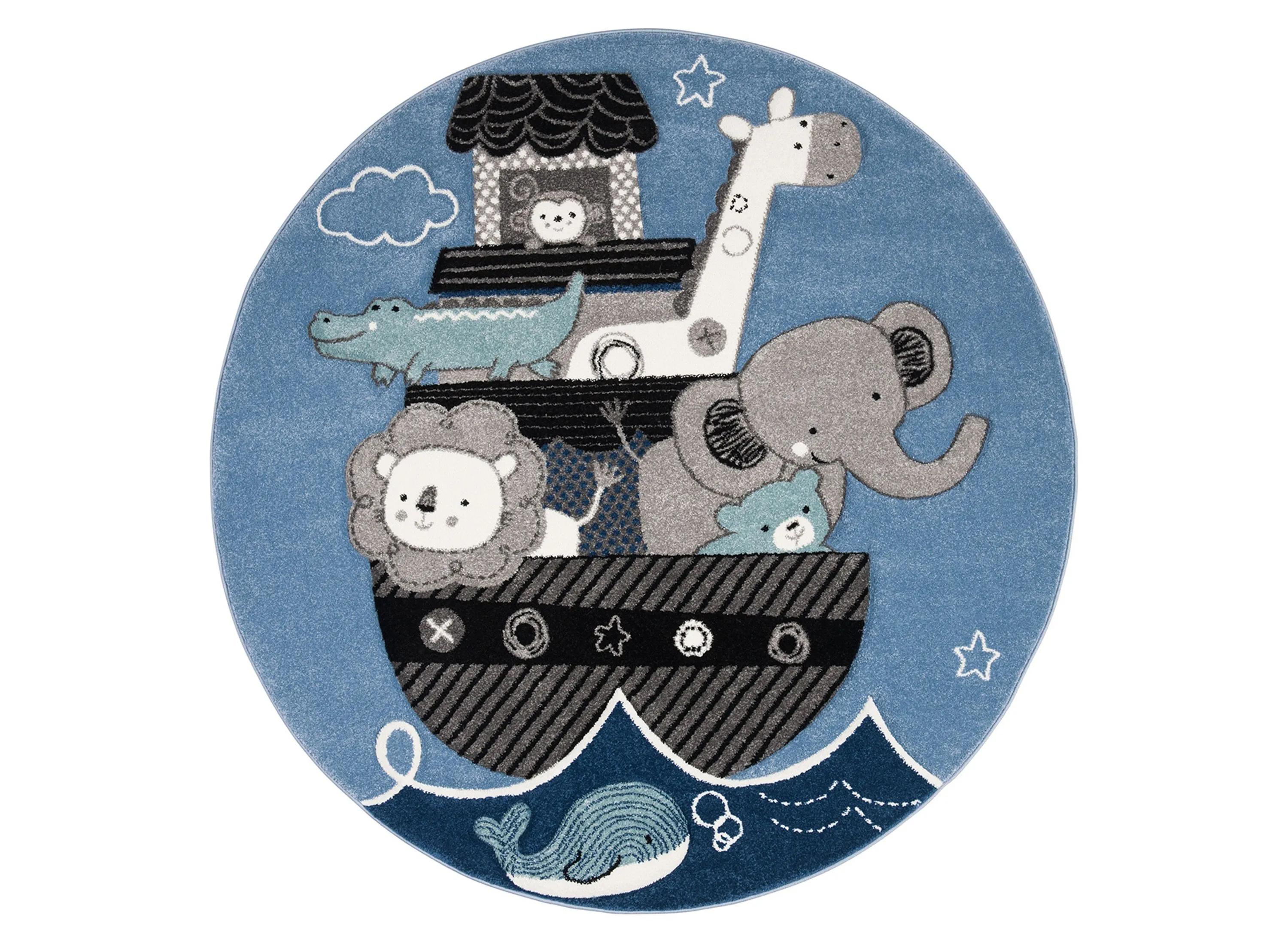 Carousel Arc Kids Area Rug Round