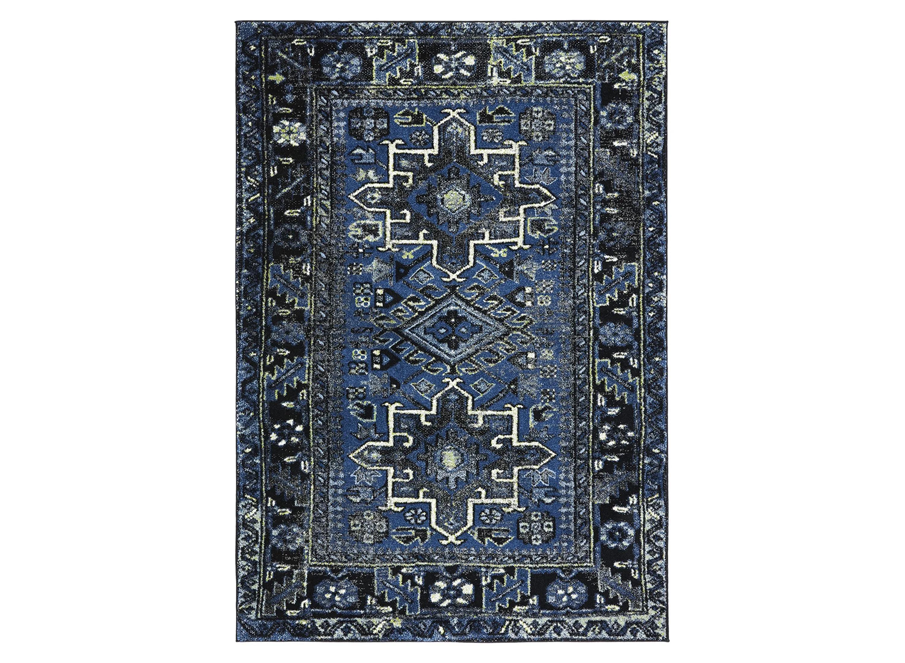 Darius Blue Area Rug
