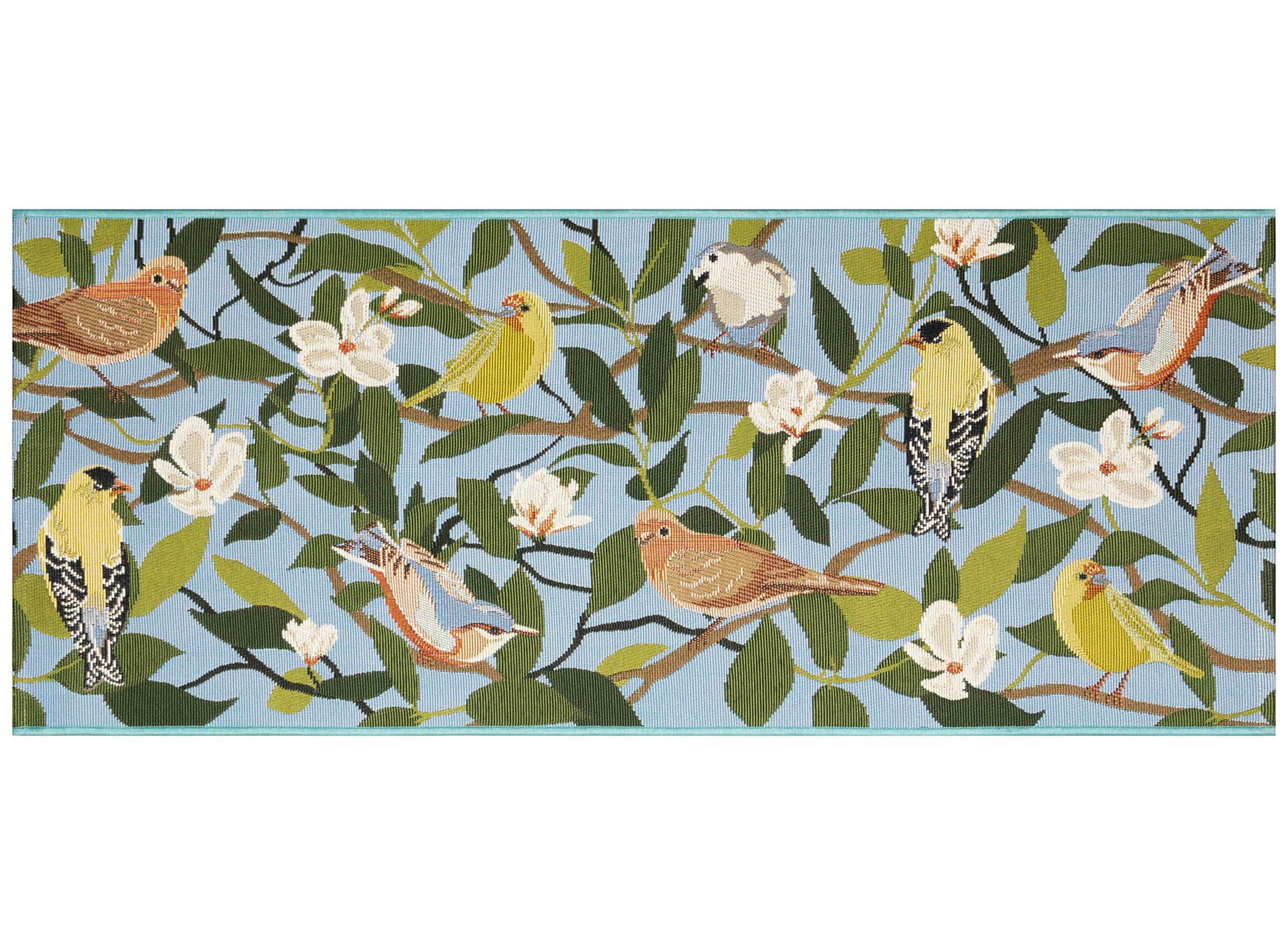 Esencia Floral Finches Indoor/Outdoor Mat