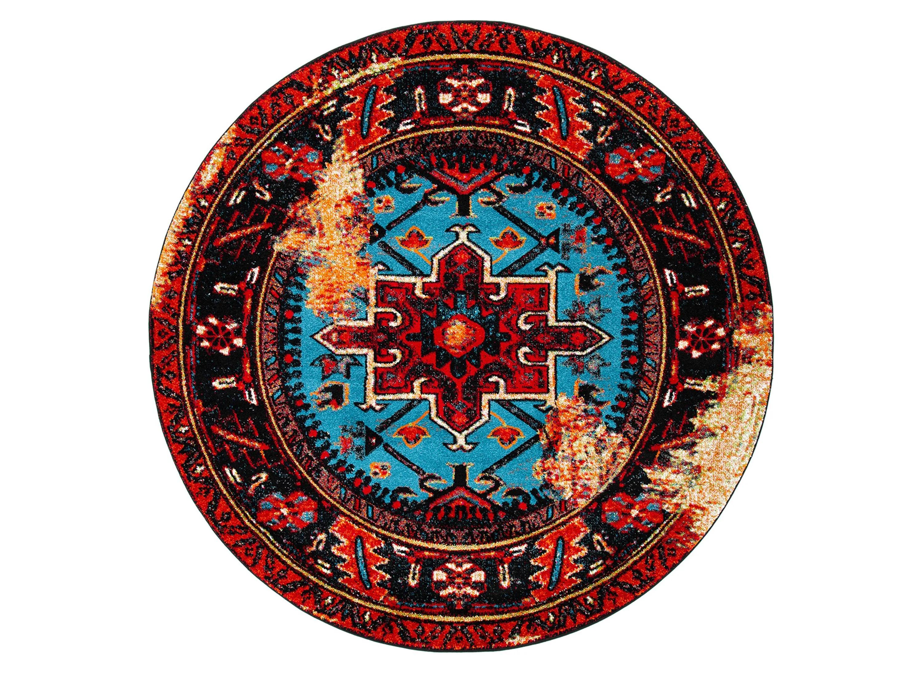 Darius Red Area Rug