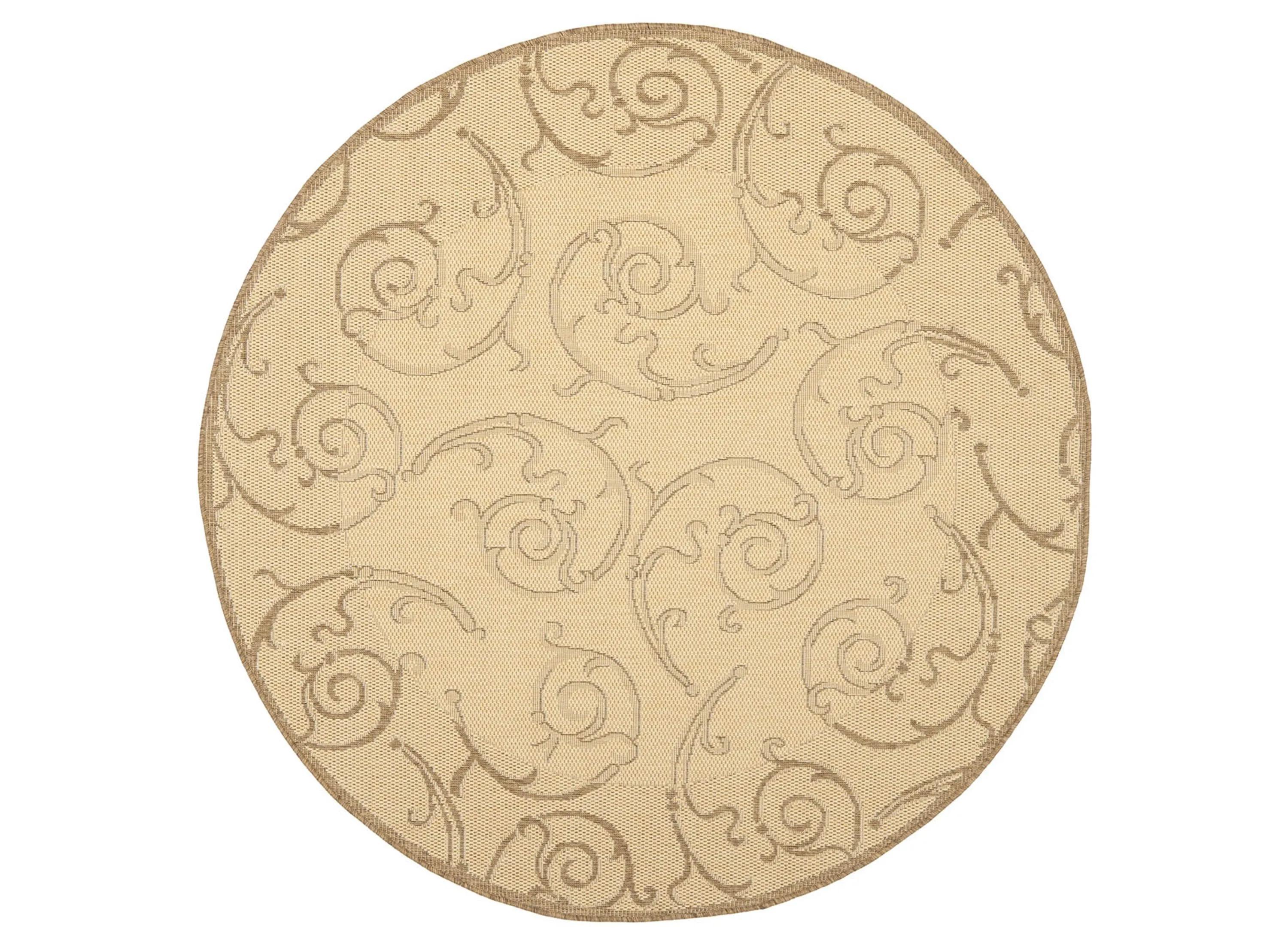 Courtyard Home Indoor/Outdoor Area Rug Round
