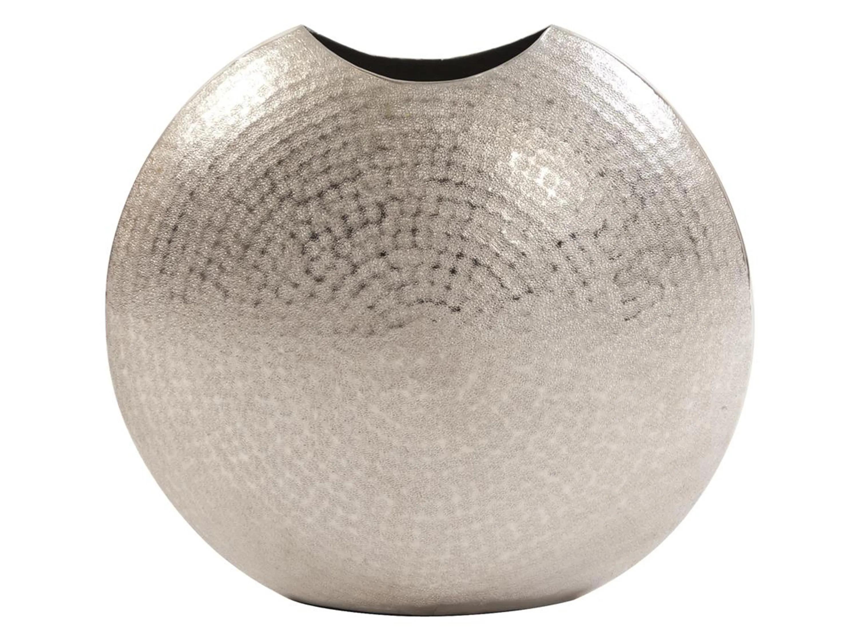 Cobalt Frosted Metal Vase