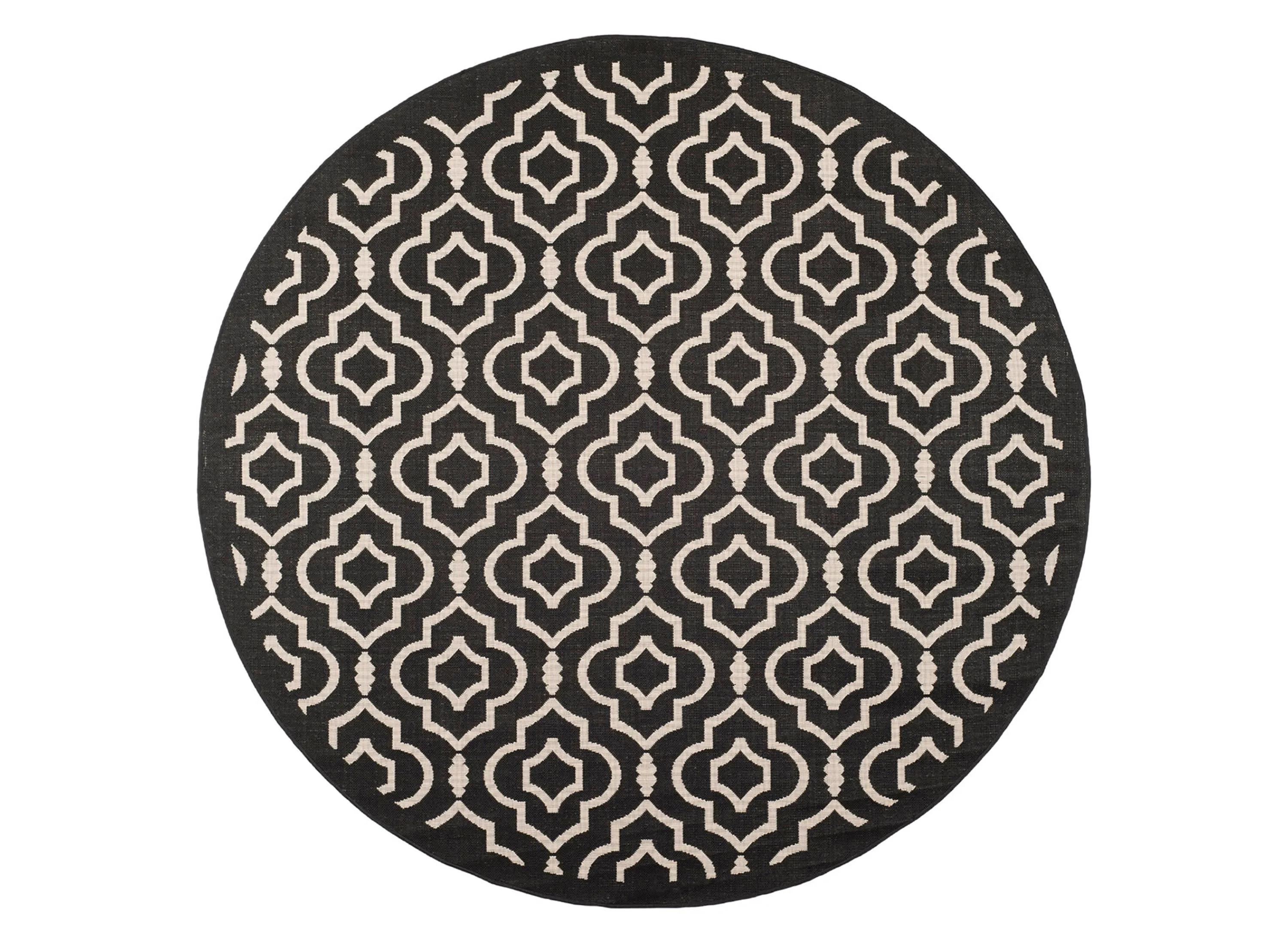 Courtyard Key Indoor/Outdoor Area Rug Round