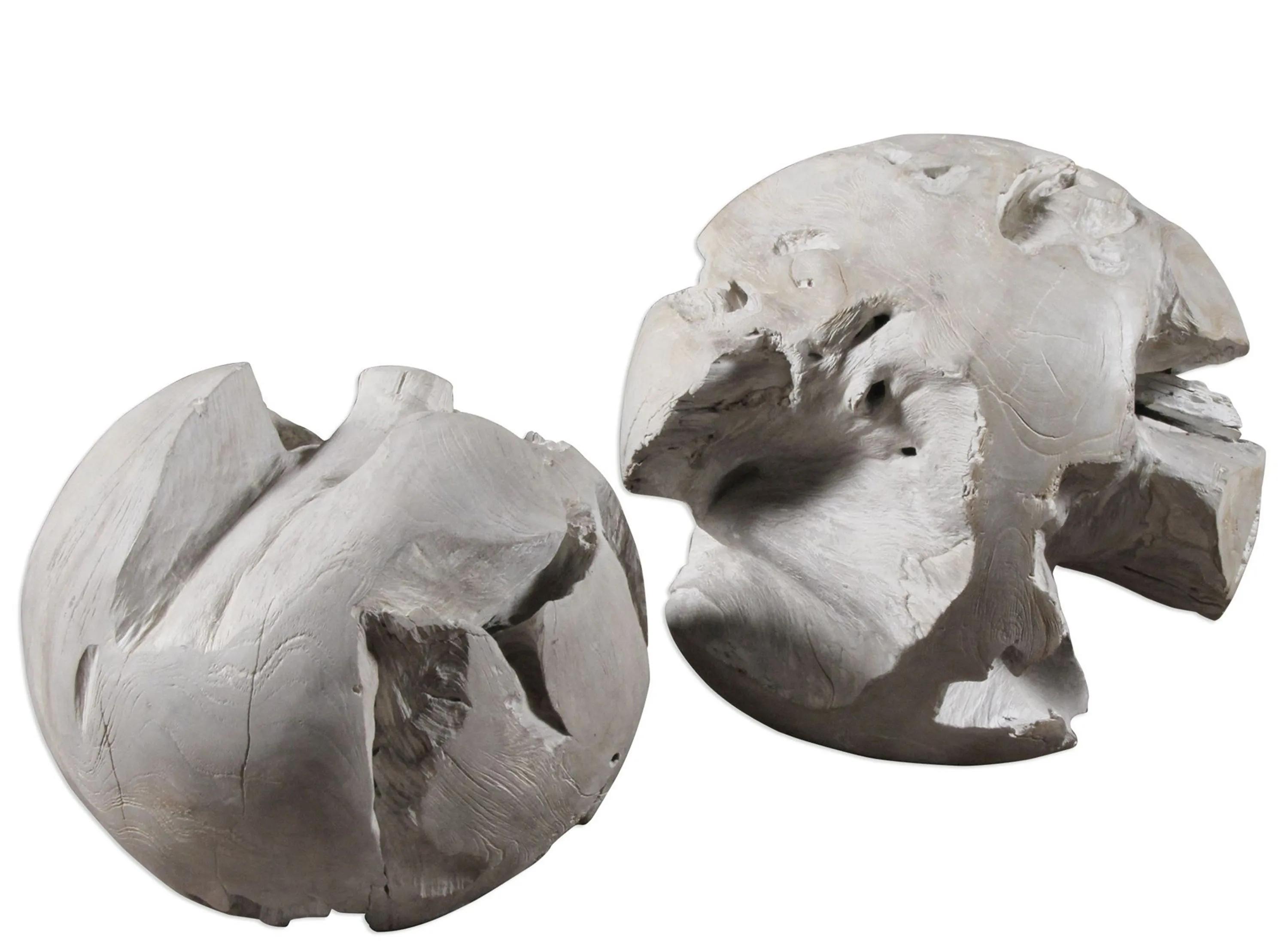 Ermanno Teak Balls: Set of 2