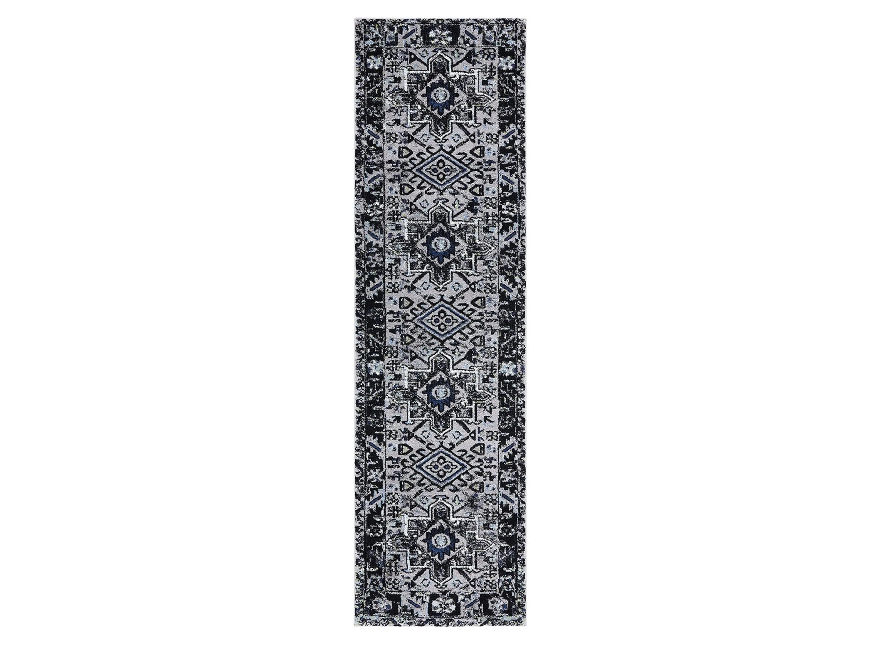 Darius Light Grey Runner Rug