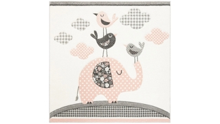 Carousel Elephant Kids Area Rug