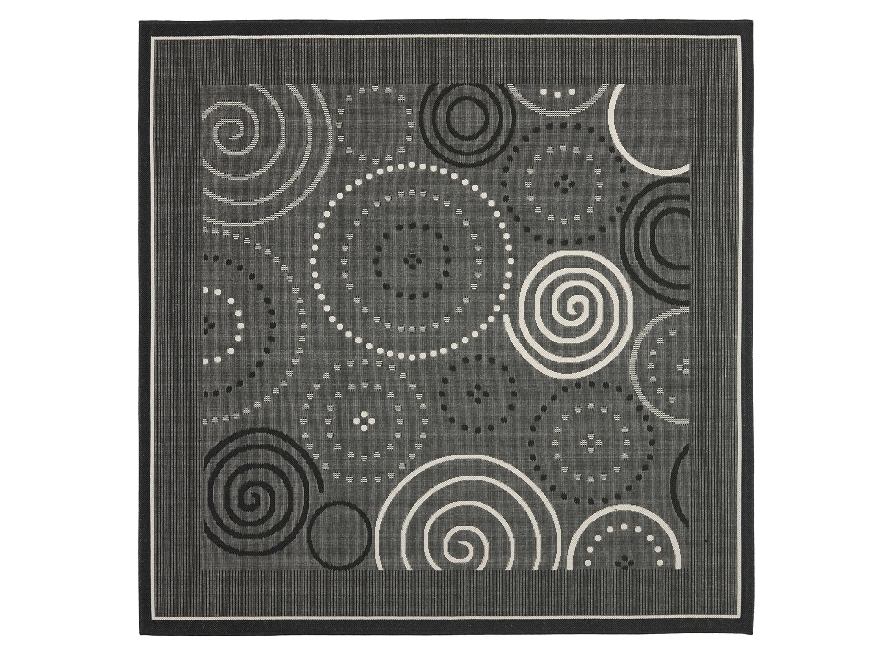 Courtyard Circles Indoor/Outdoor Area Rug