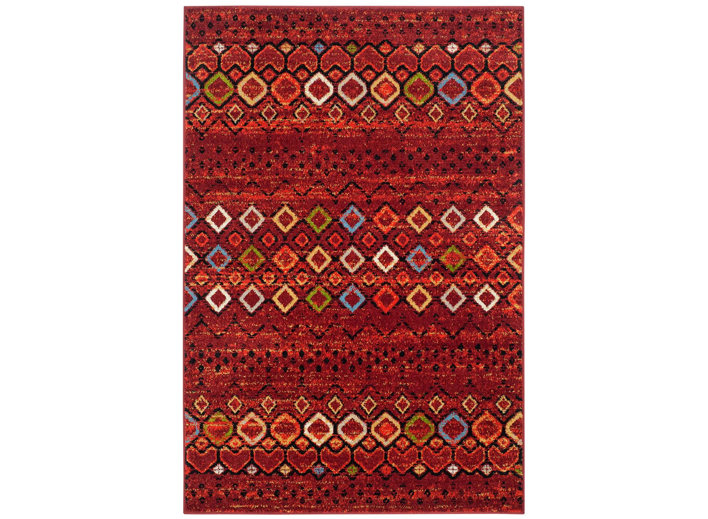 Halen Red Area Rug