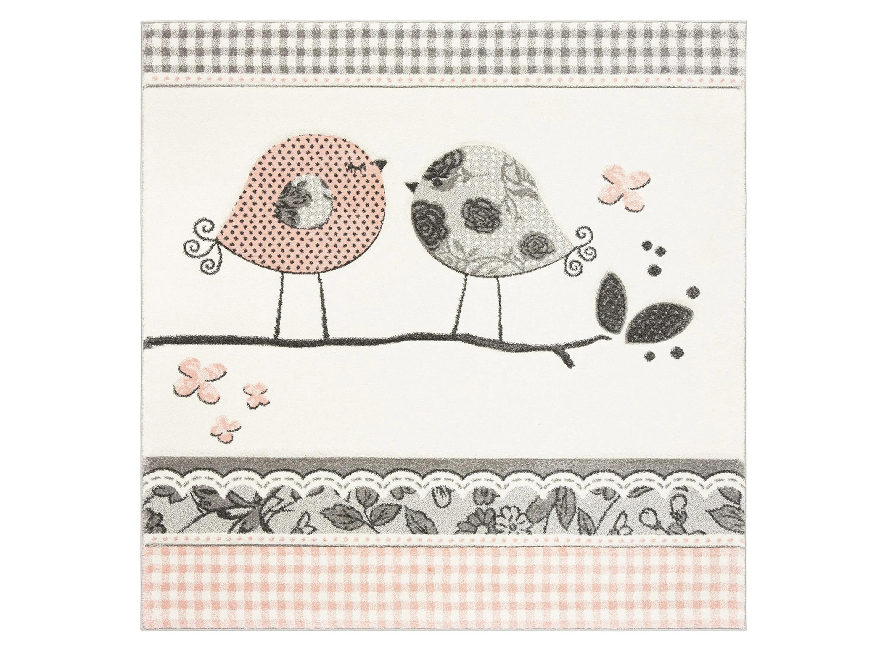 Carousel Birds Kids Area Rug