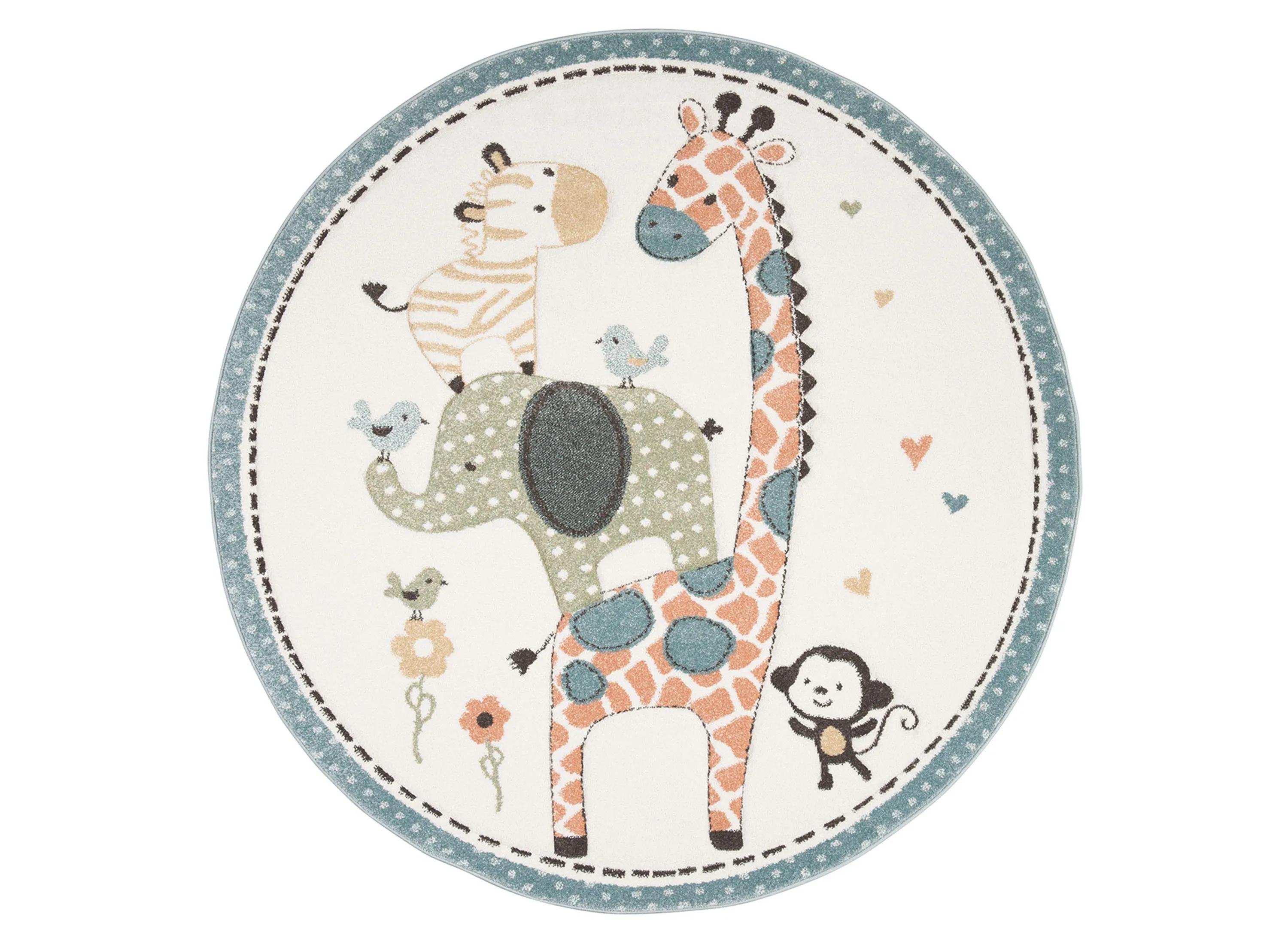 Carousel Kids 120 Collection 6'-7" X 6'-7" Roun d Rug
