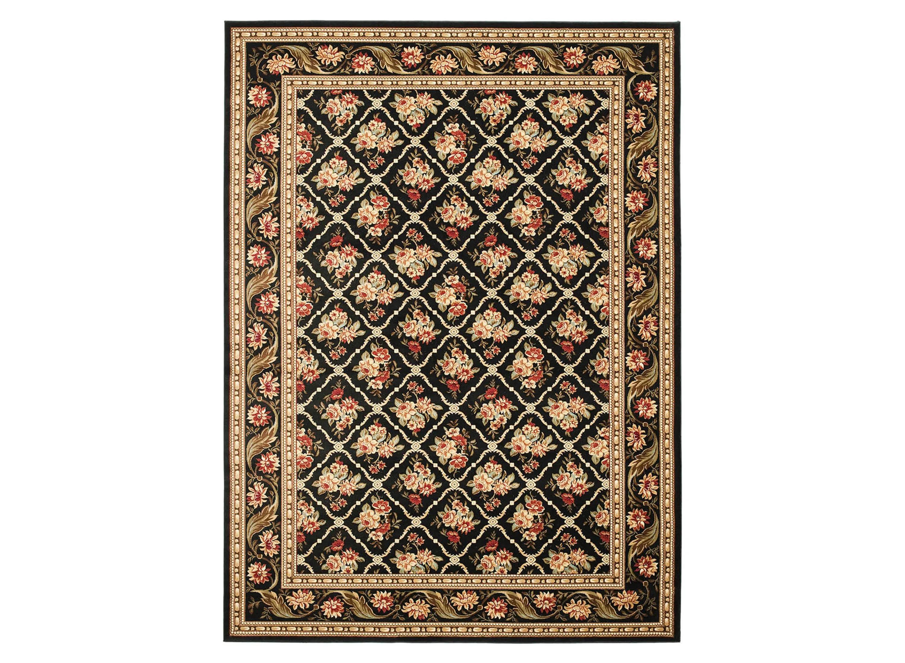 Lyndhurst Floral Lattice Power Loomed 6'7" x 9' 6" Rug