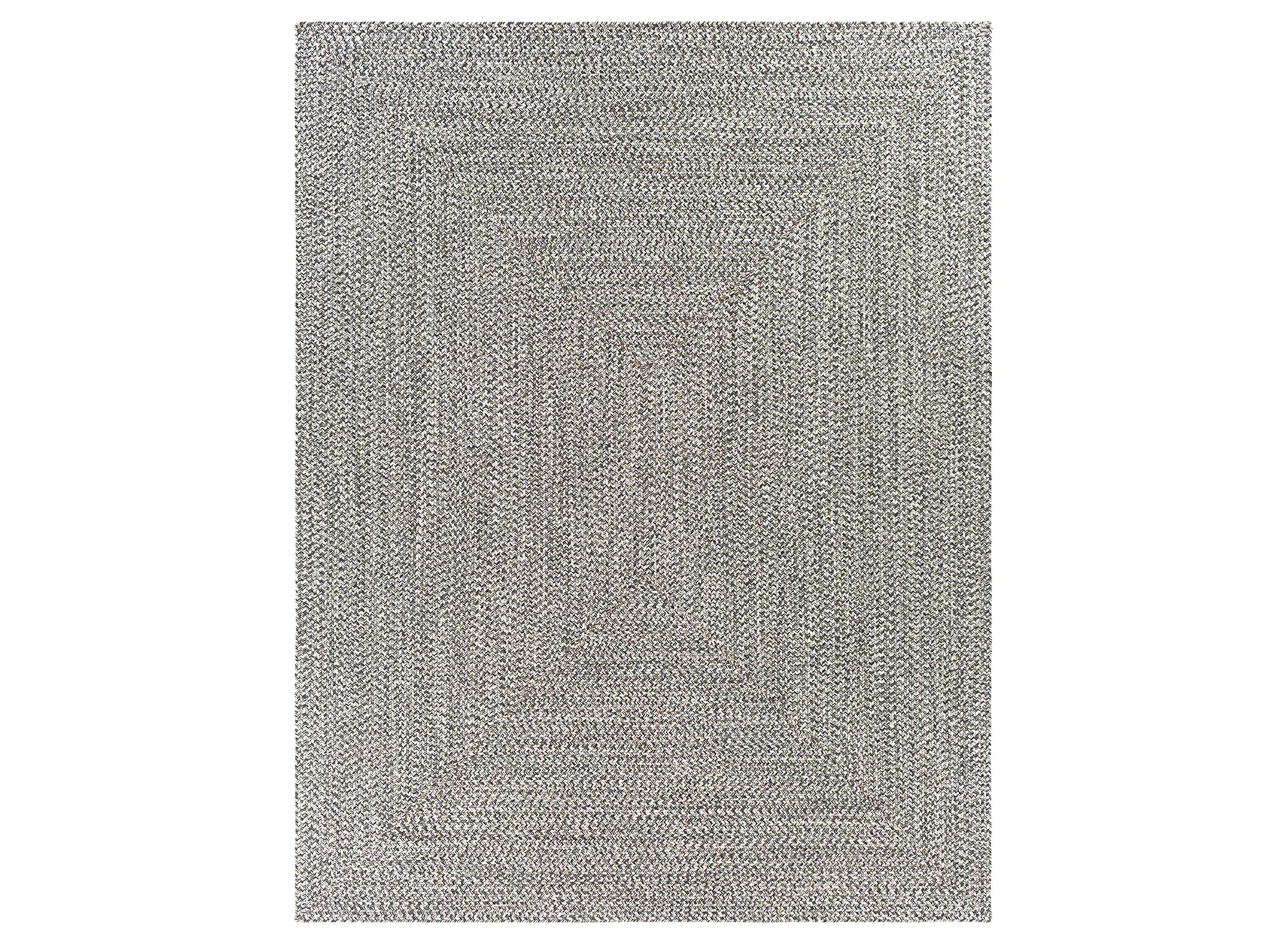 CPK2302-7696 7 ft. 6 in. x 9 ft. 6 in. Chesapeake Bay Machine Woven Rectangle Rug - Charcoal, Medium Gray & Cream