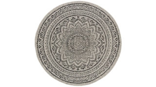 Courtyard Mandala Indoor/Outdoor Area Rug Round