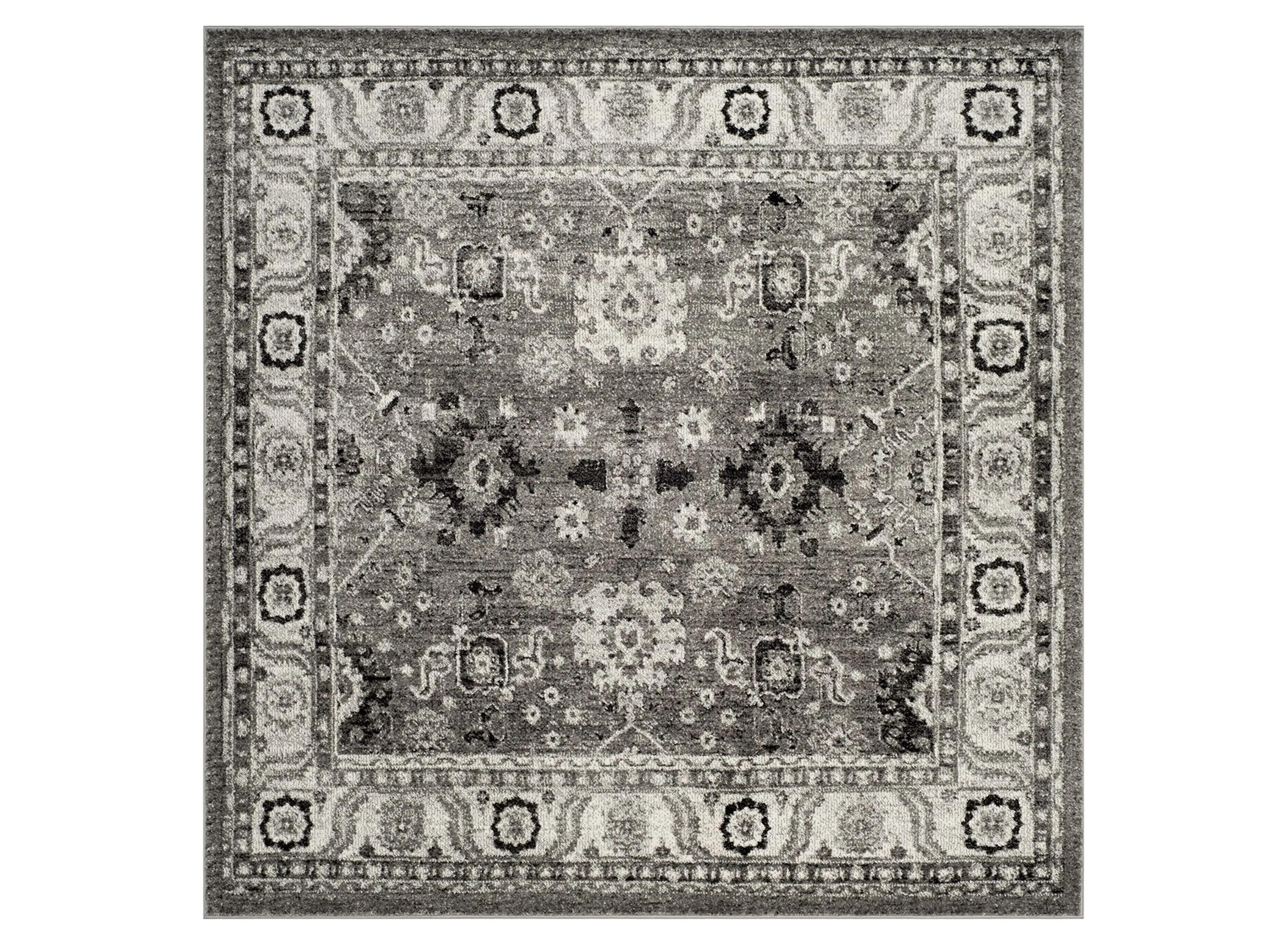 Safavieh Vintage Hamadan Cadia Rug - 6'7" x 6'7" Square - Gray/Grey