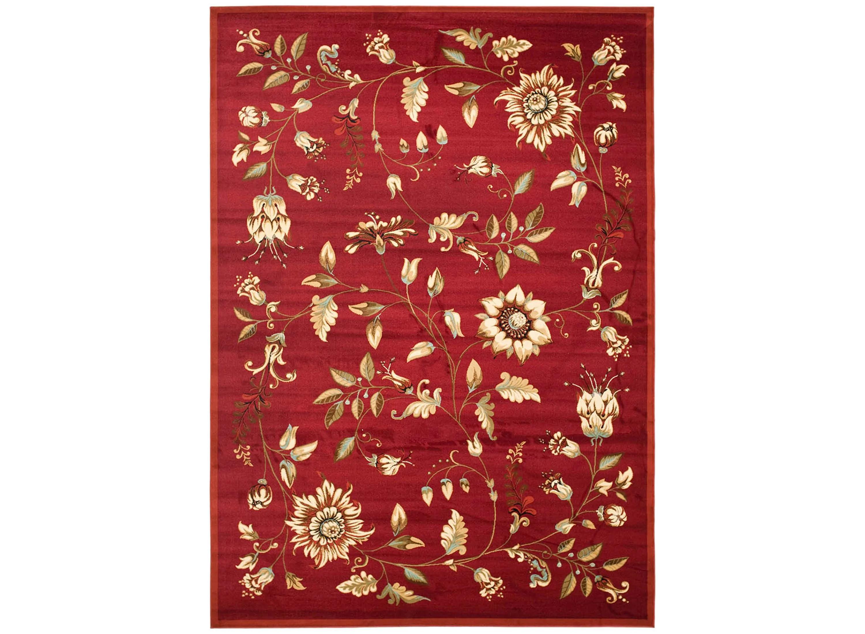 Lyndhurst Floral Swirl Power Loomed 8' x 11' Ru g