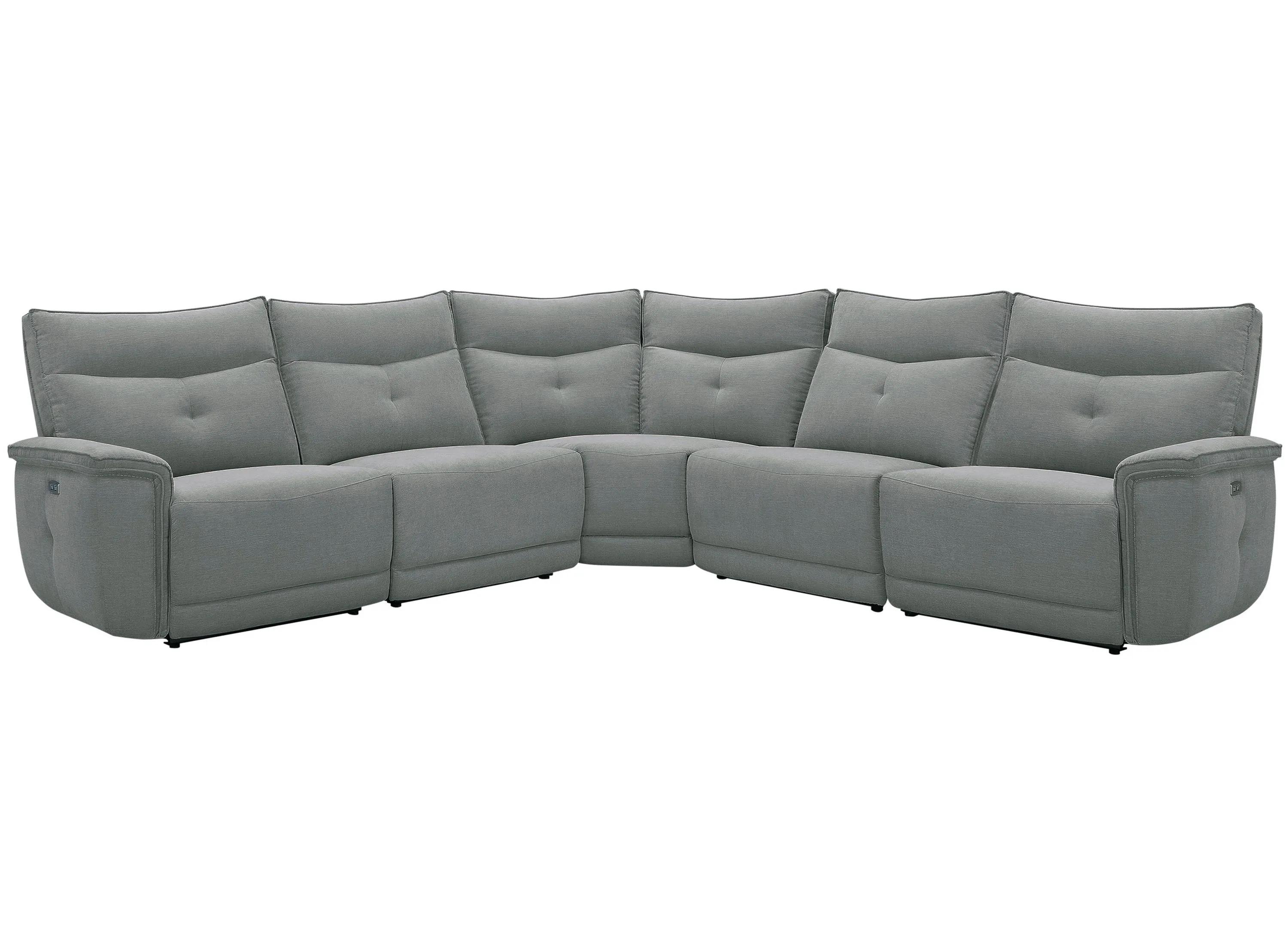 Graceland 5-pc. Sectional Sofa w/Power Headrests