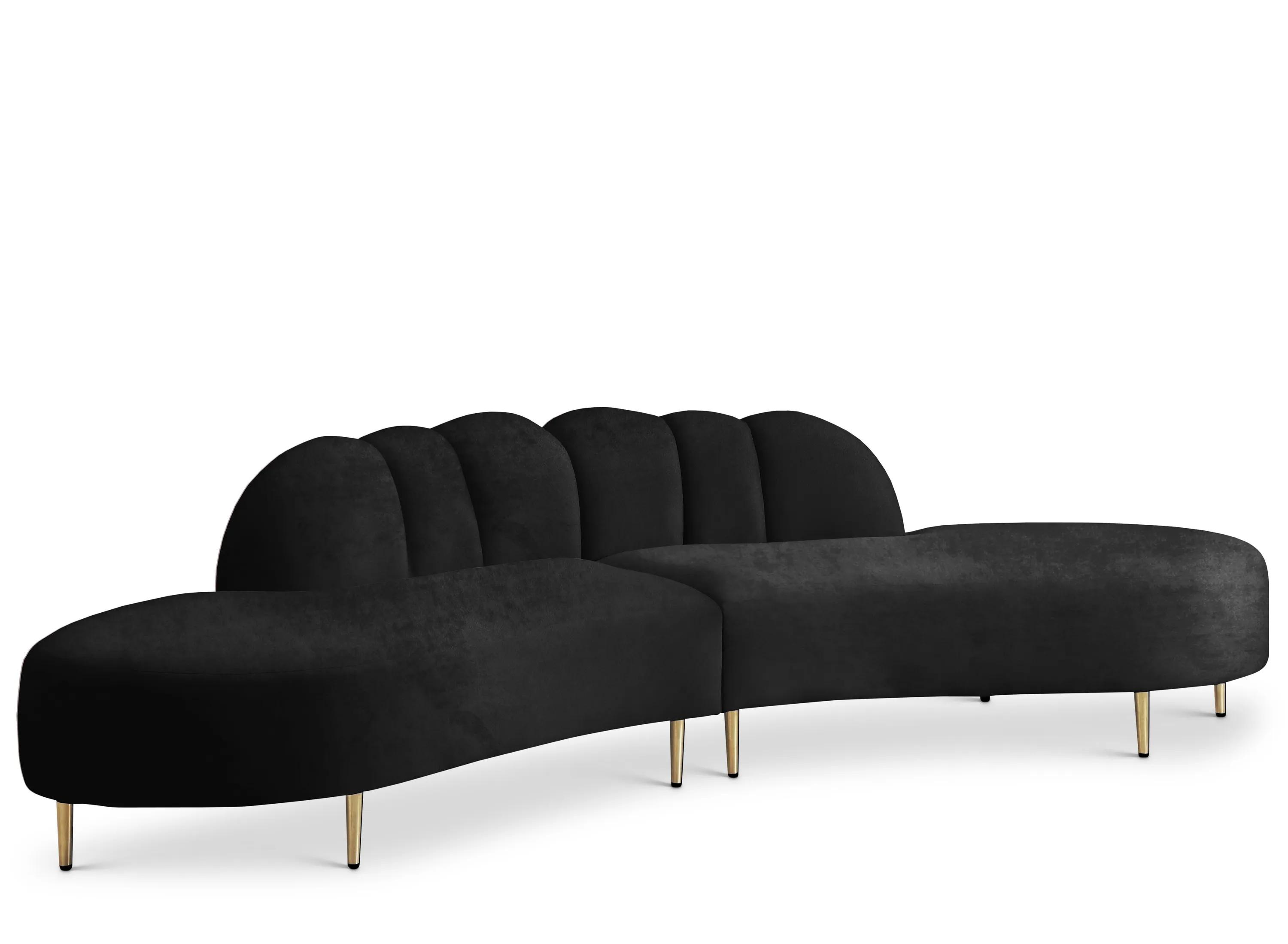 Divine Velvet 2-pc. Sectional Sofa