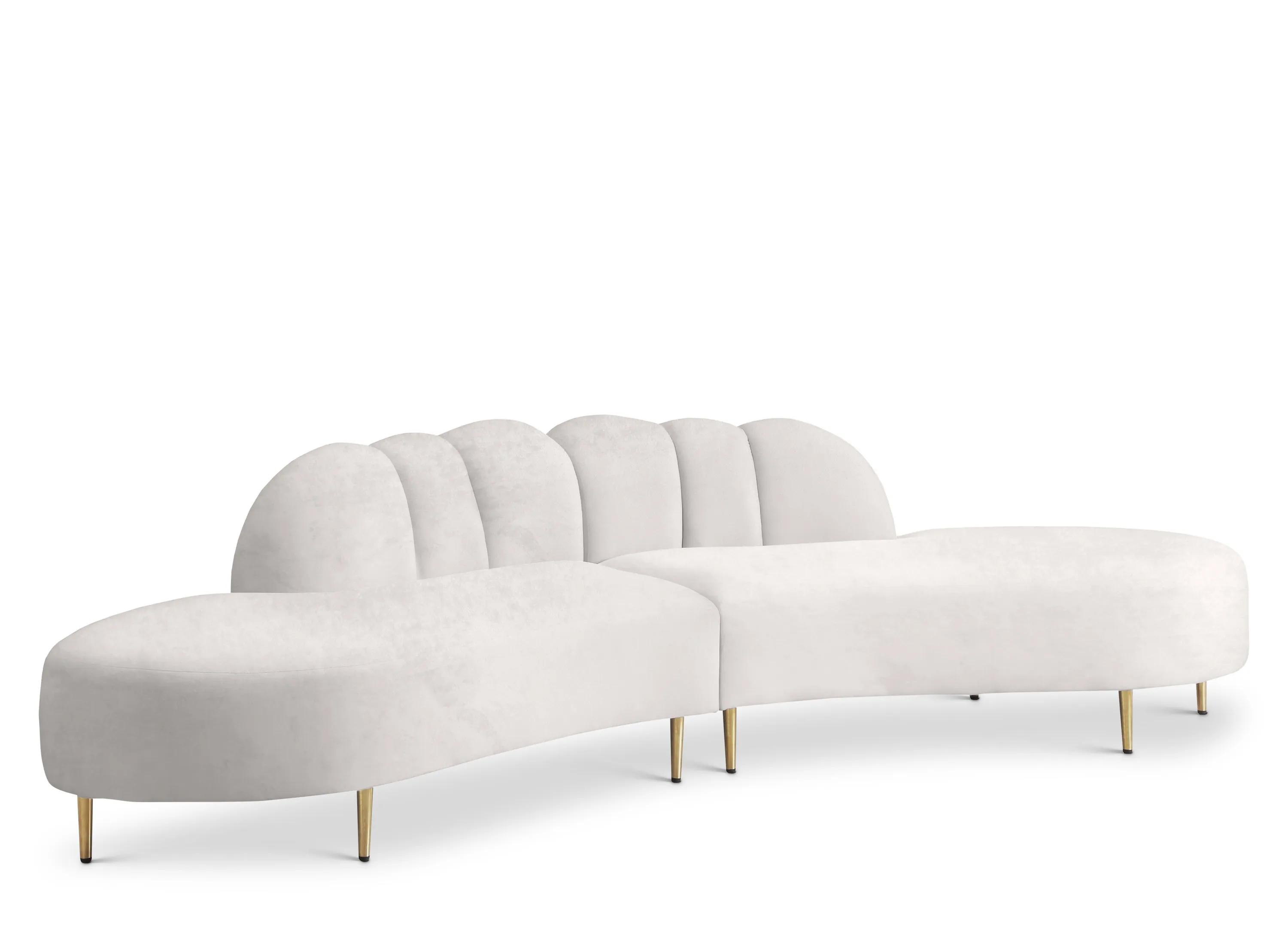 Divine Velvet 2-pc. Sectional Sofa