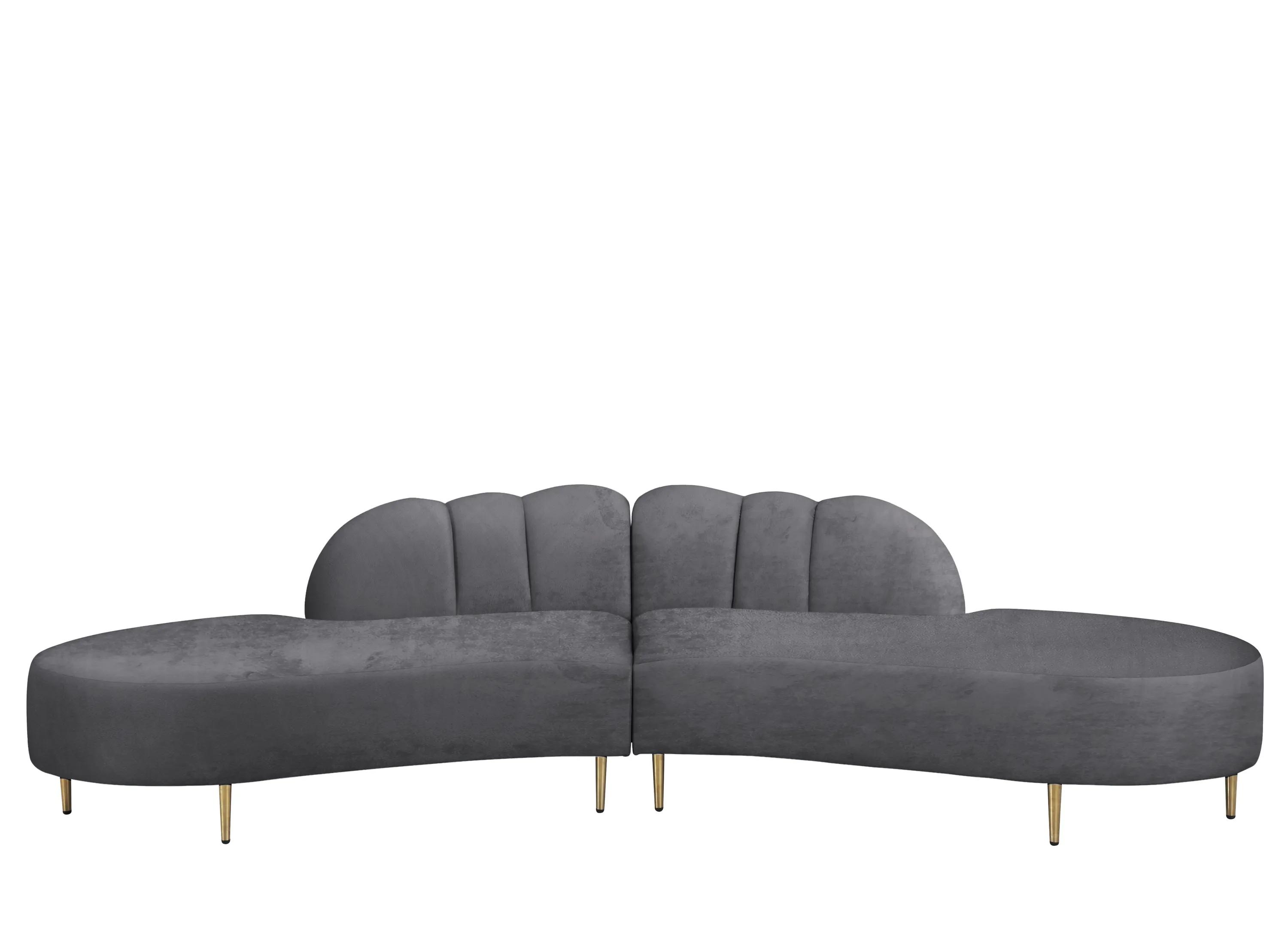Divine Velvet 2-pc. Sectional Sofa