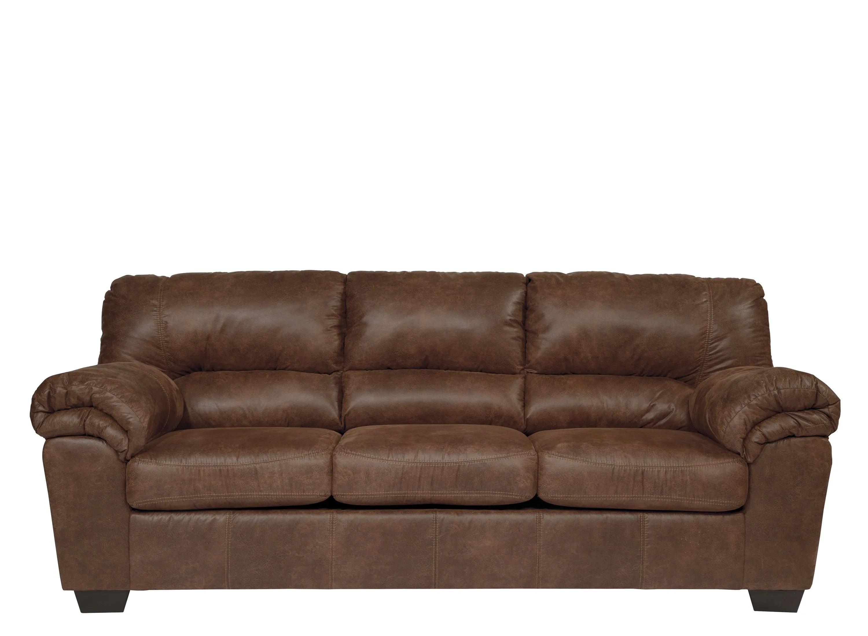Livingston Leather-Look Sofa