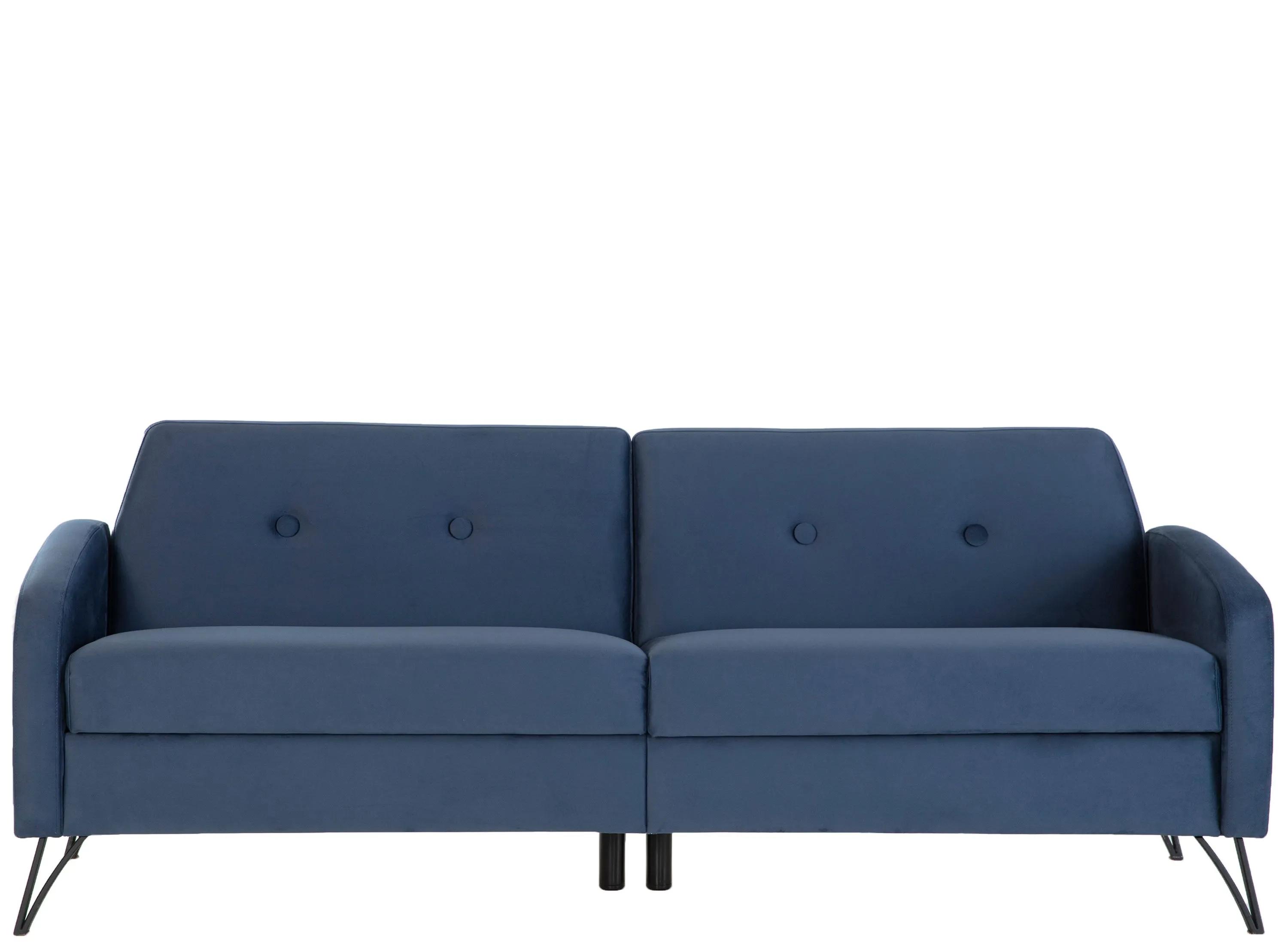 Covington Tufted Futon Sofa with Storage