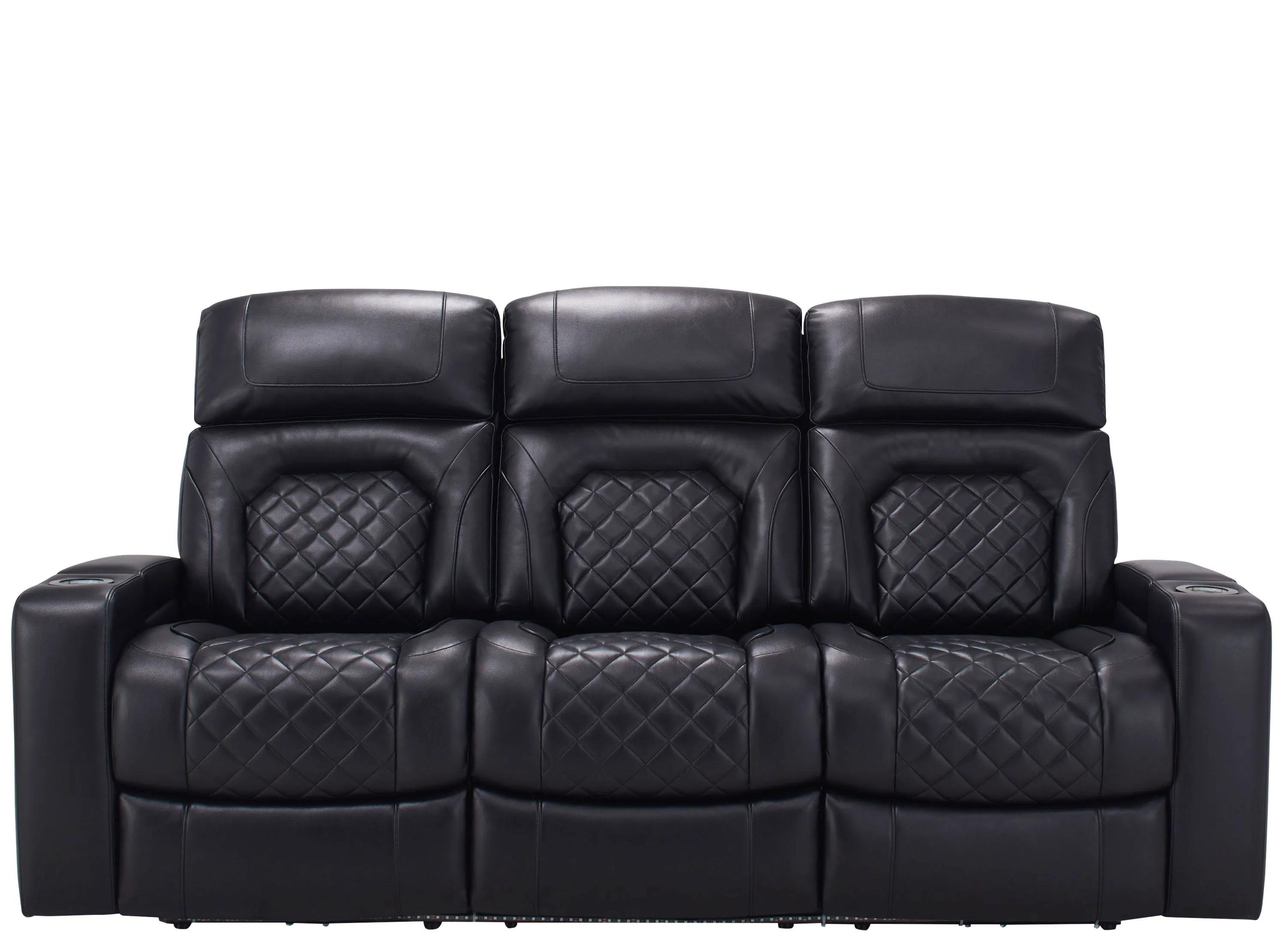 202018607 Jordyn Power Sofa w/ Drop Down Table & Lights sku 202018607