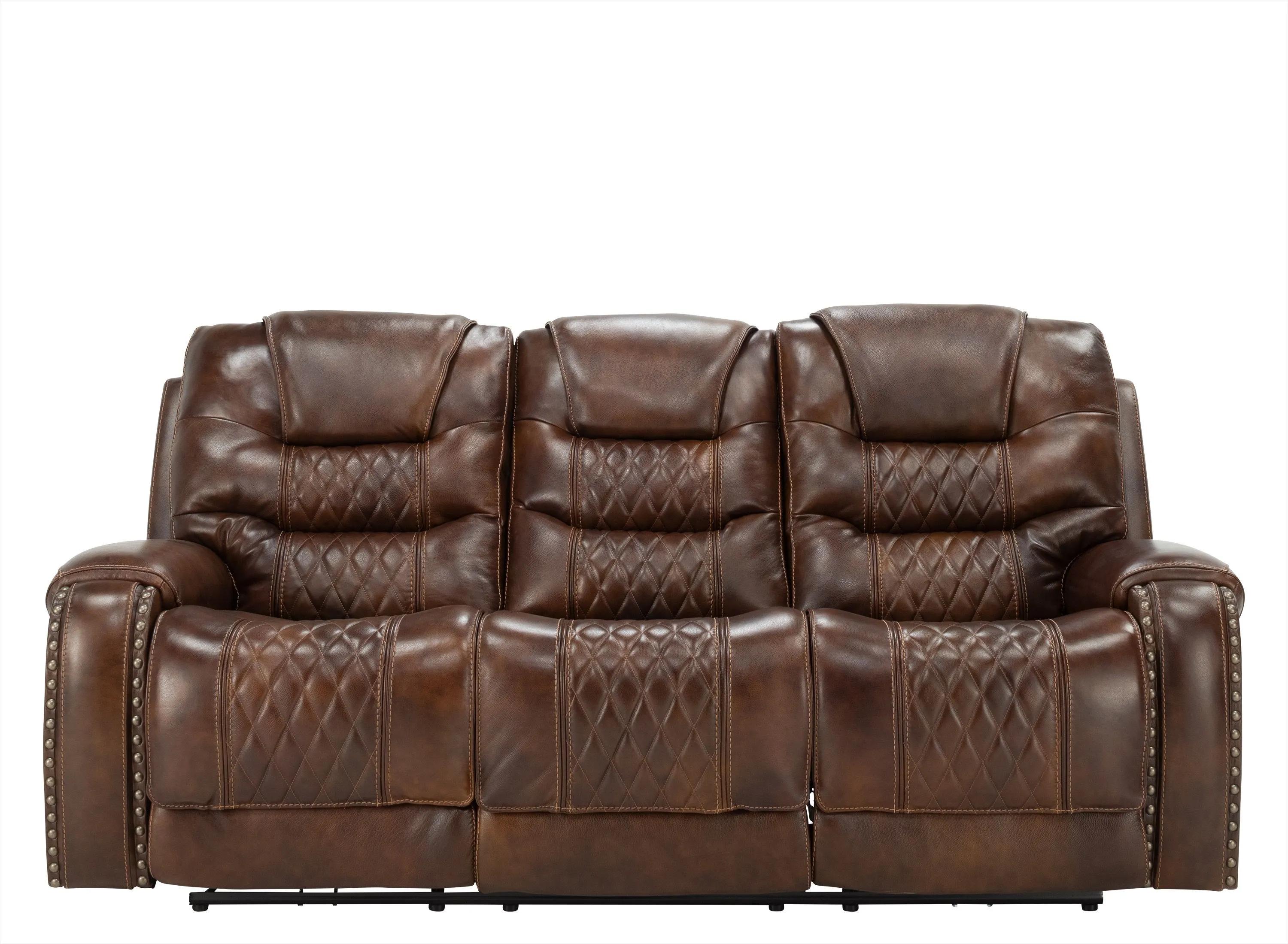 Ballard Power Sofa w/Power Headrest and Drop Down Table