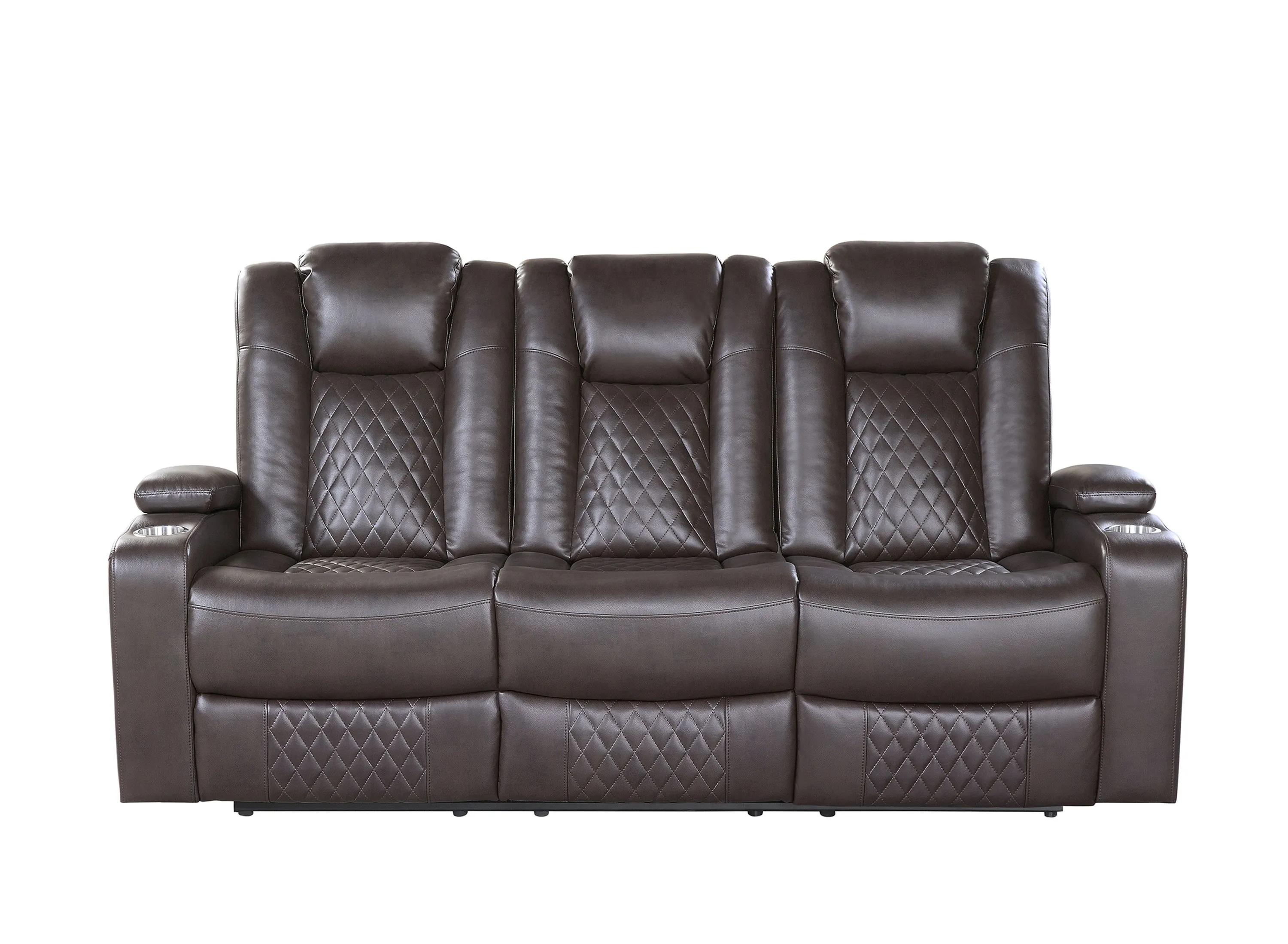 202276580 Orina Power Double Reclining Sofa With Power Headr sku 202276580