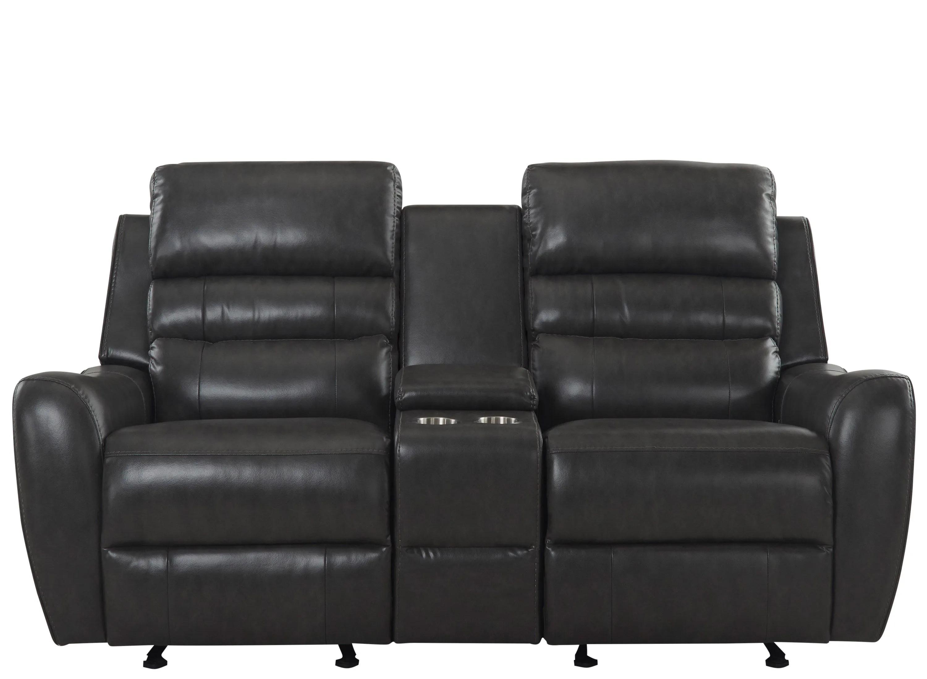 Keegan Reclining Glider Console Loveseat