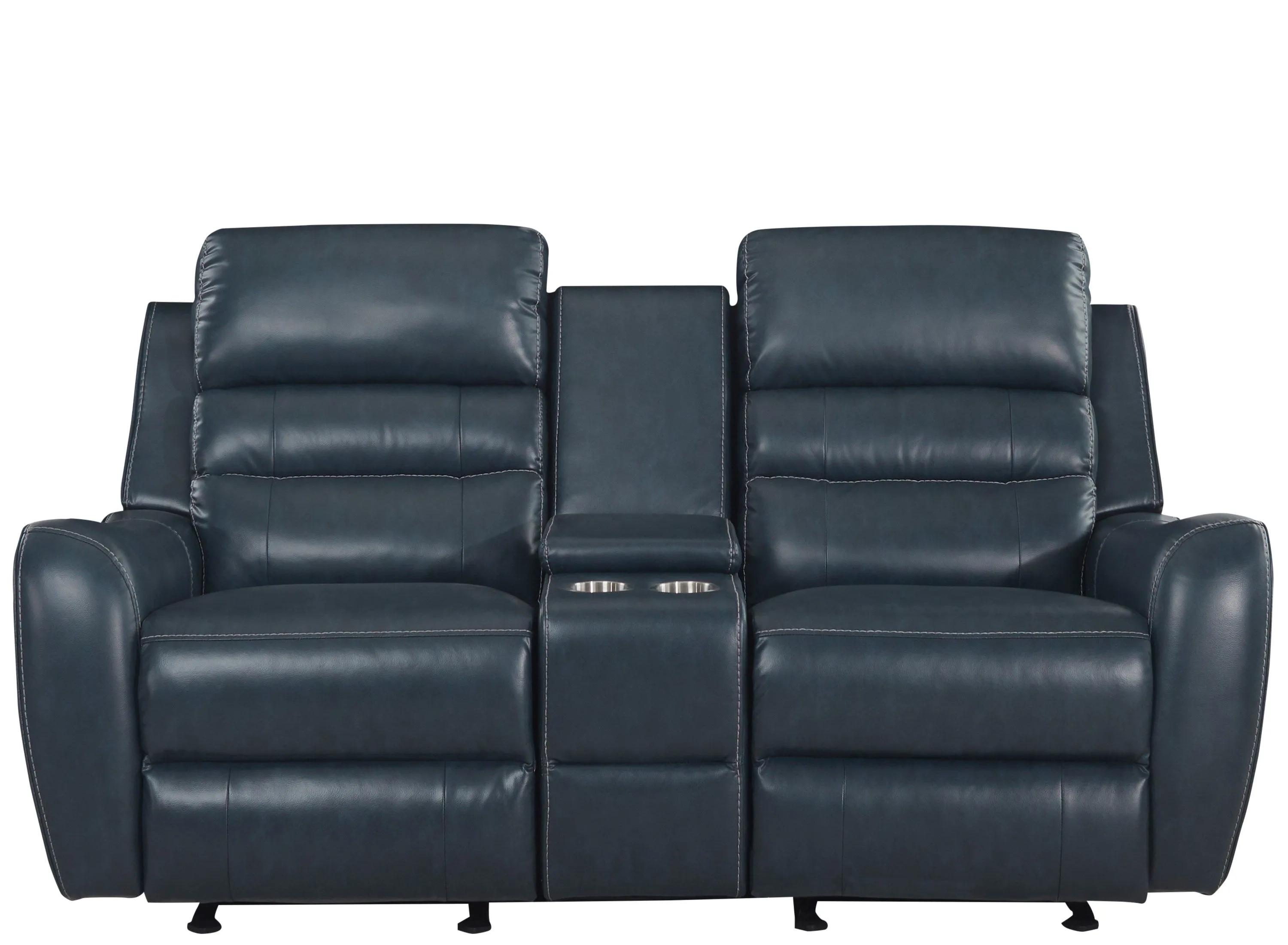 Keegan Reclining Glider Console Loveseat