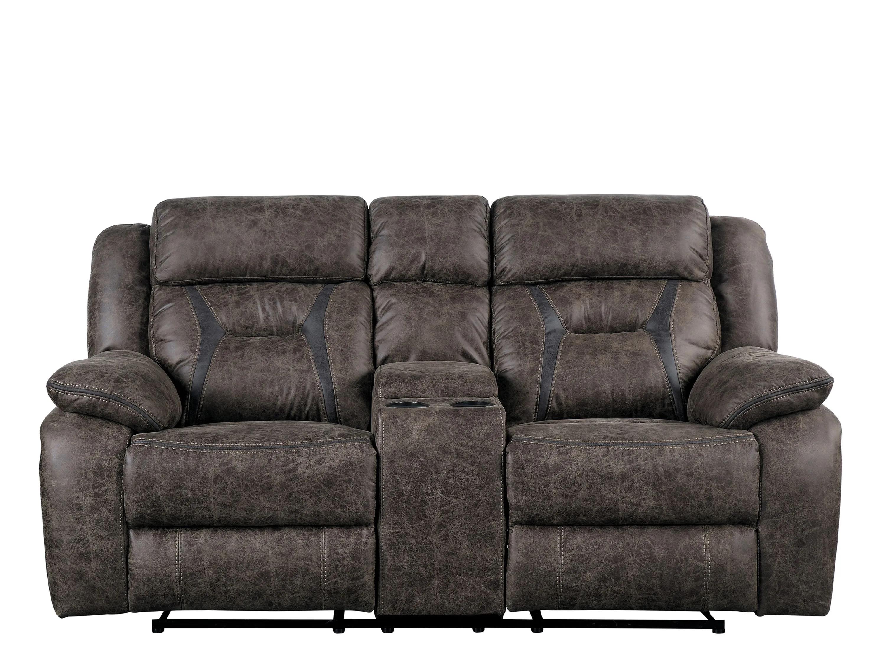 Lecter Reclining Console Loveseat