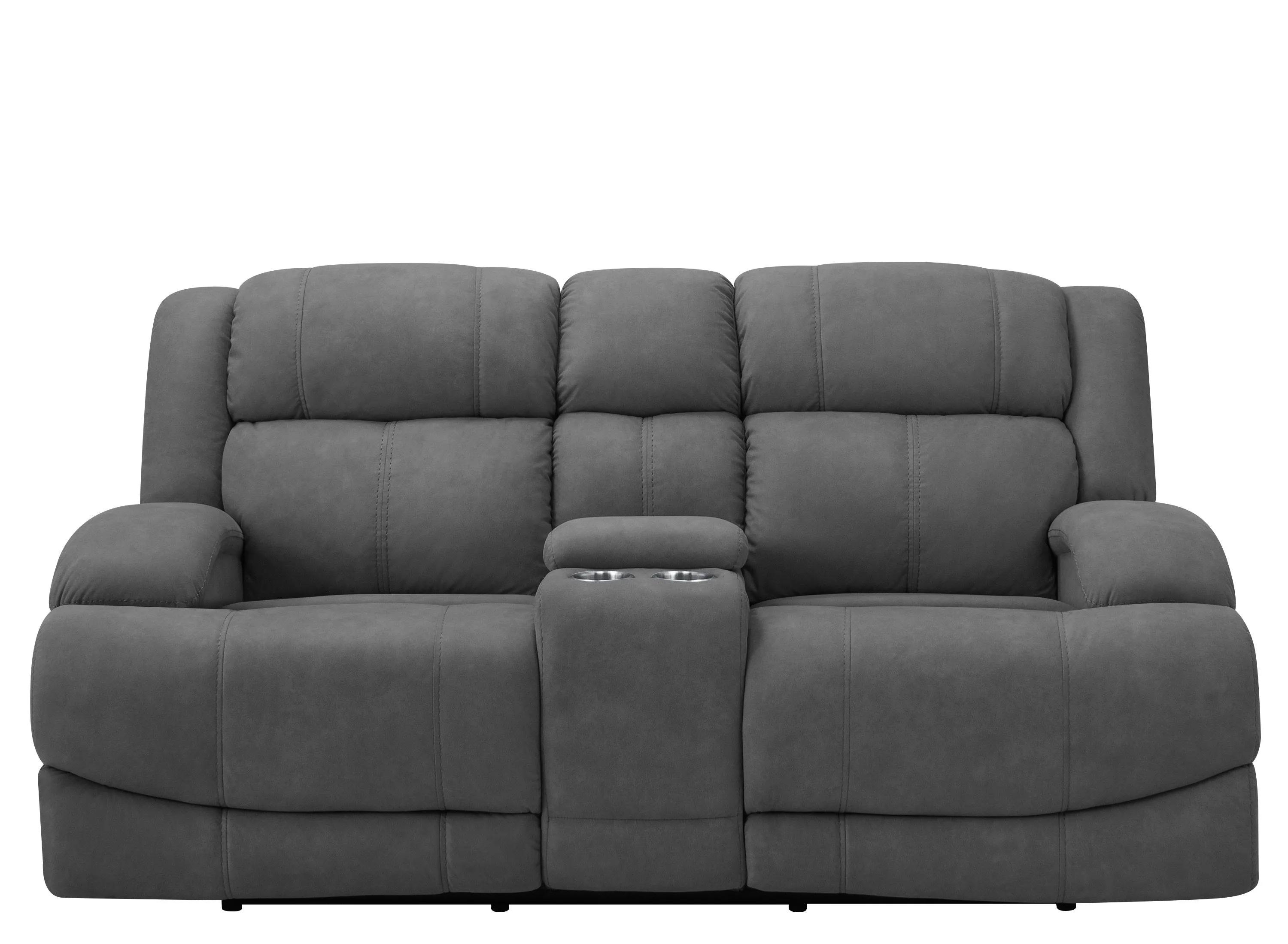 Quincey Power-Reclining Console Loveseat