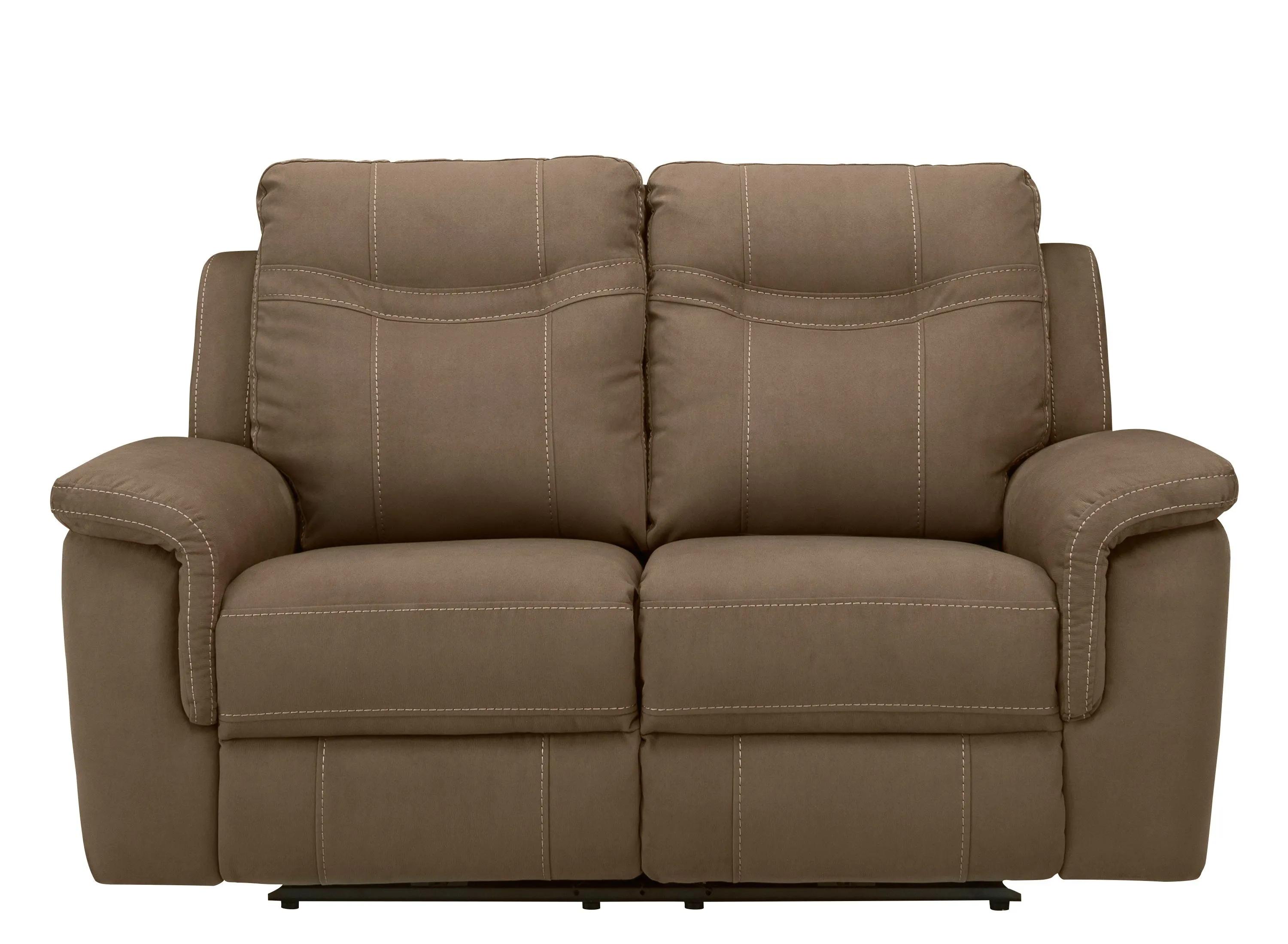 Stanfield Microfiber Power-Reclining Loveseat w/ Power Headrest