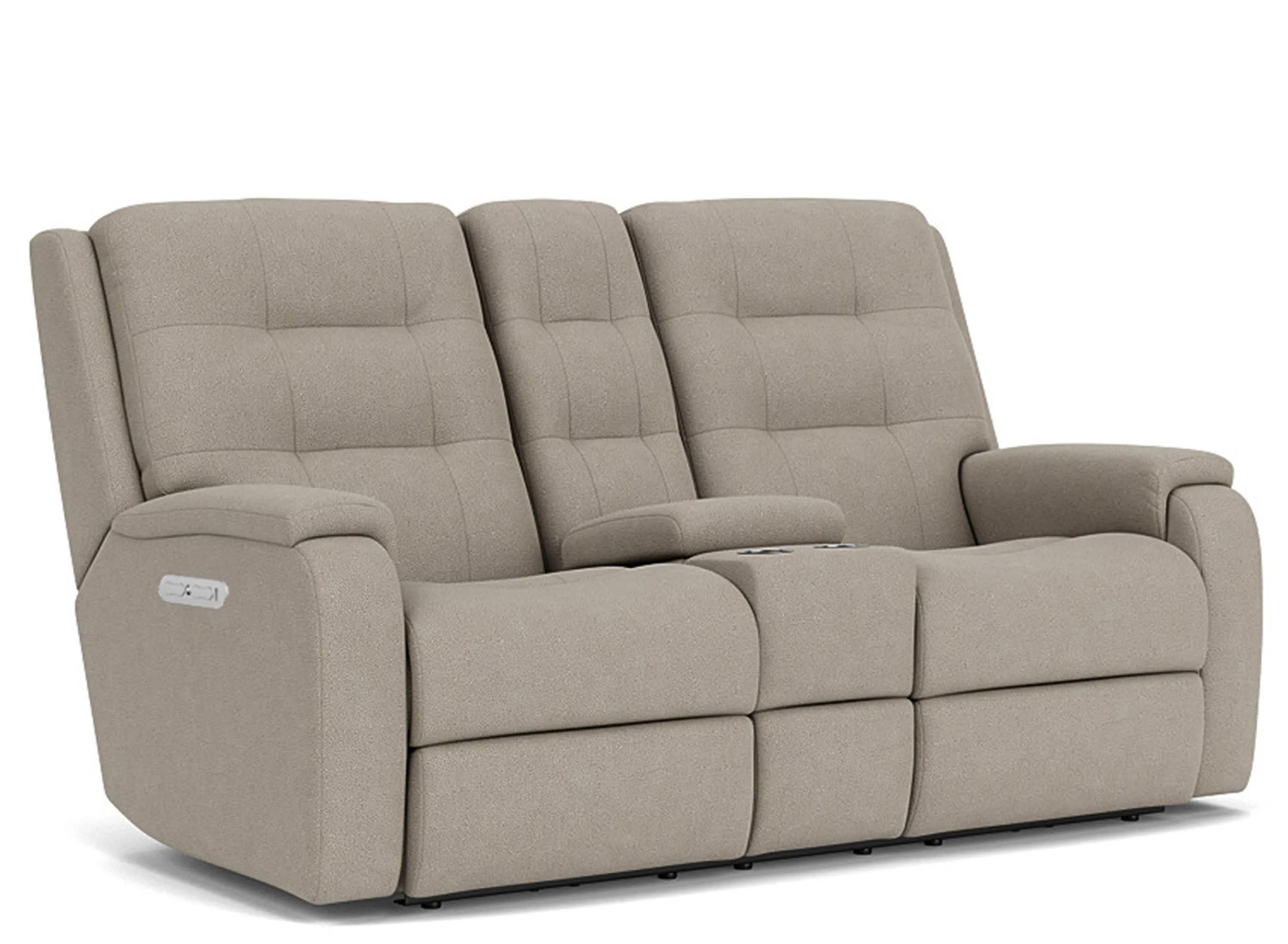 Halenbeck Triple Power Reclining Console Loveseat