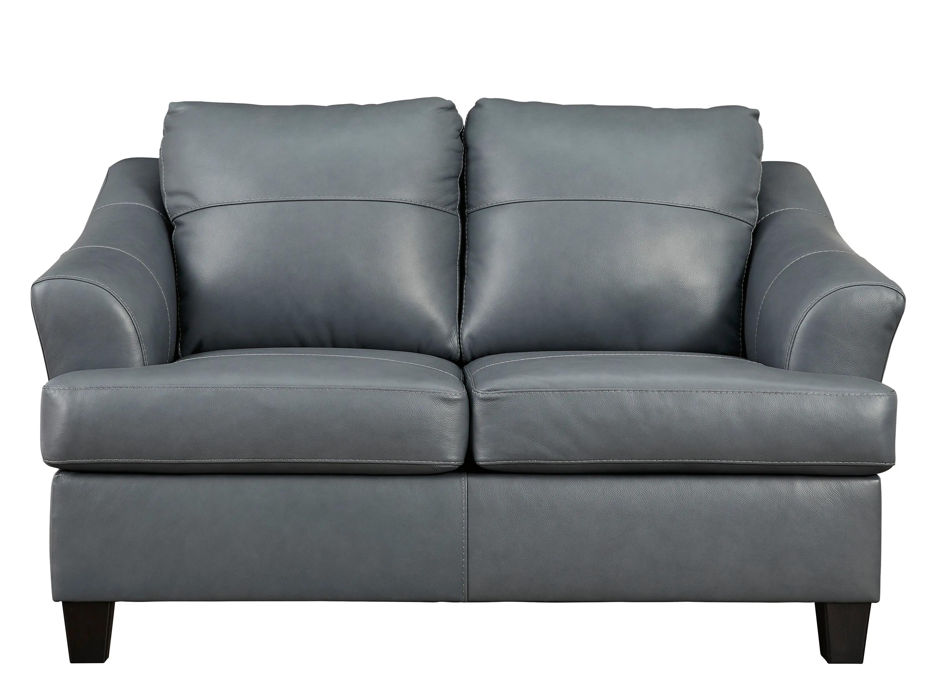 Grant Leather Loveseat
