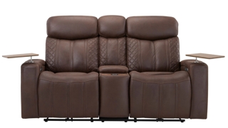 Royce Triple Power Console Loveseat w/ Drop Down Table