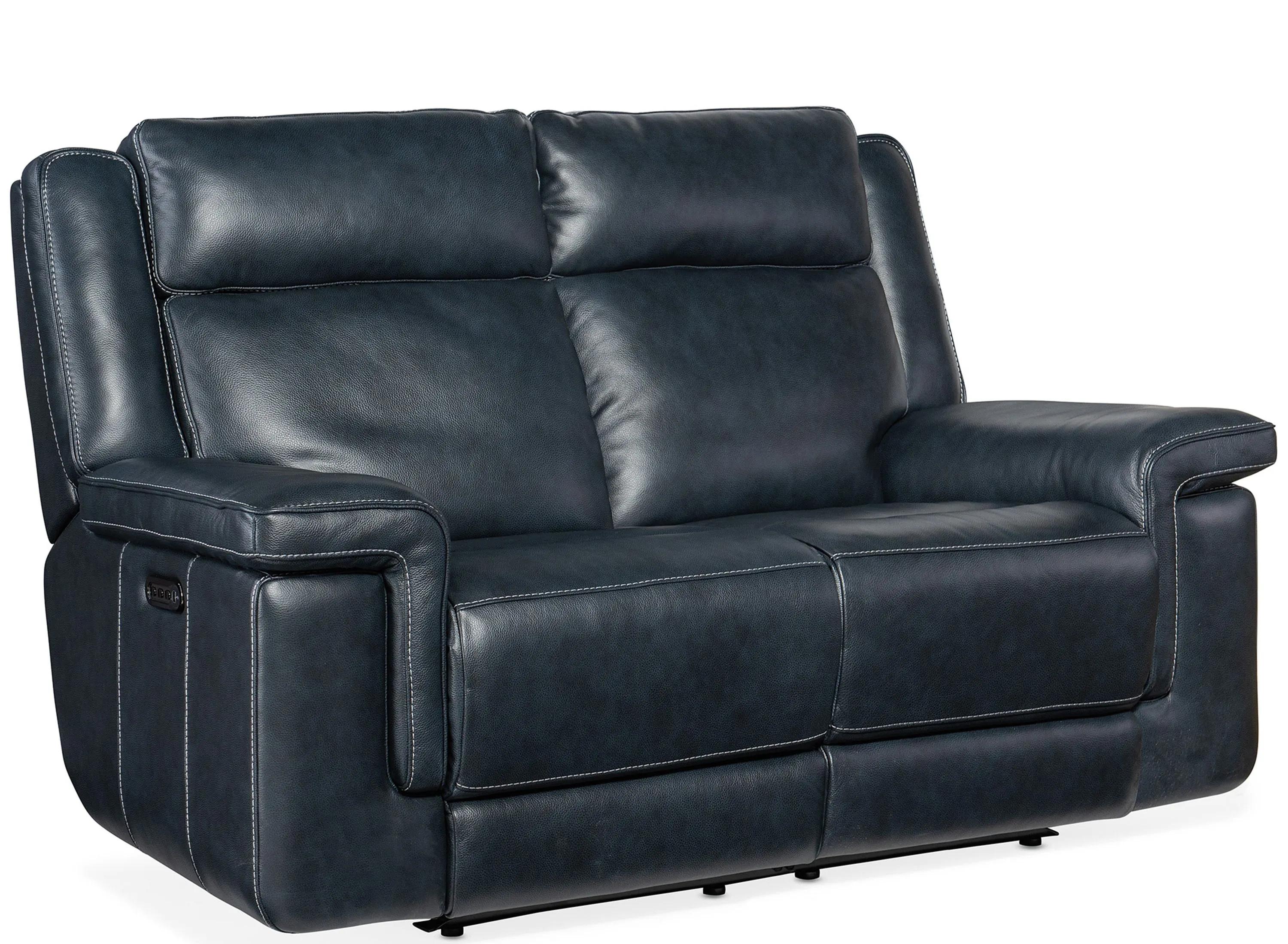 Montel Lay Flat Power Loveseat with Power Headrest & Lumbar