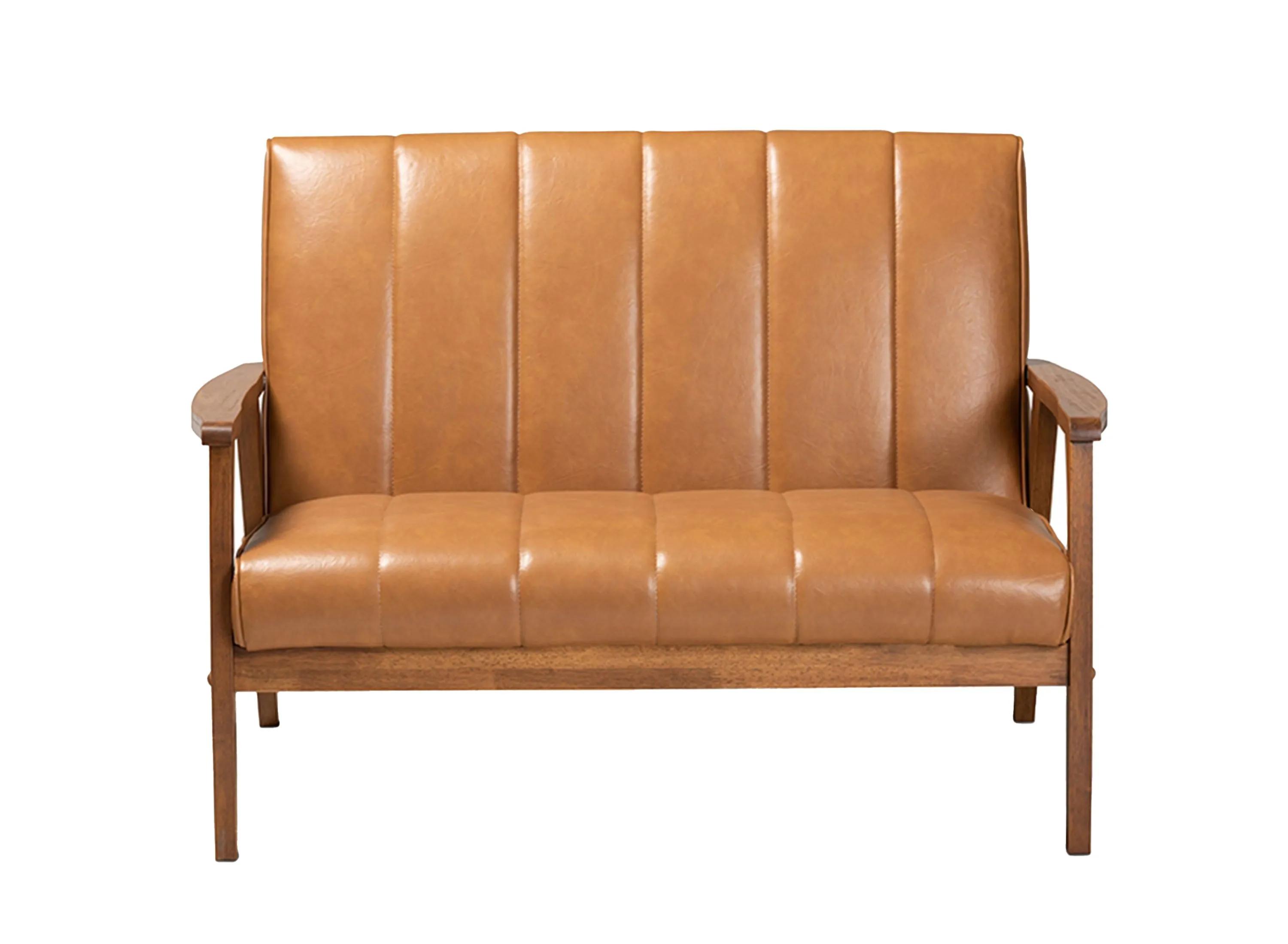 Nikko Wood Loveseat